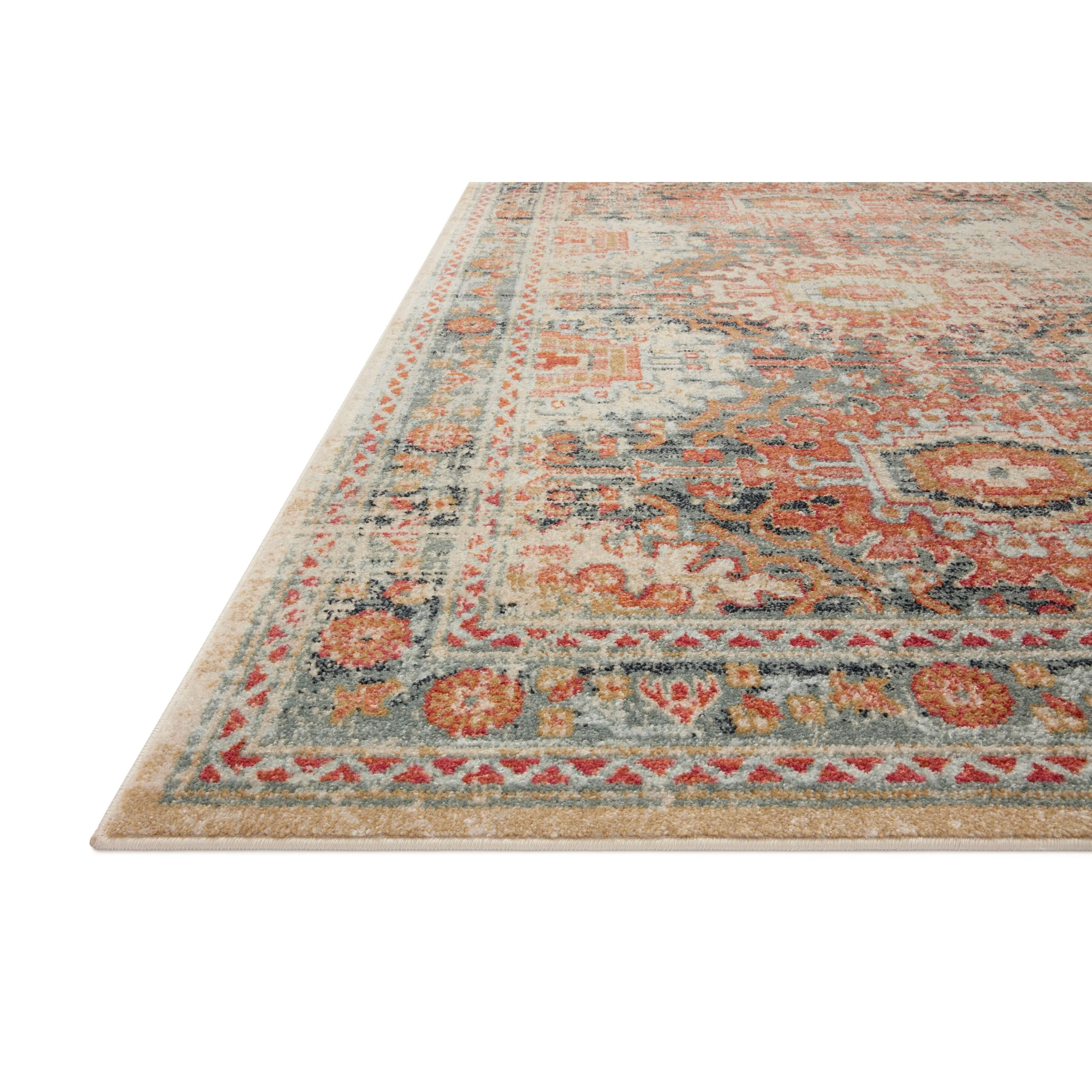 Alexander Home Luxe Fireside Antiqued Distressed Area Rug