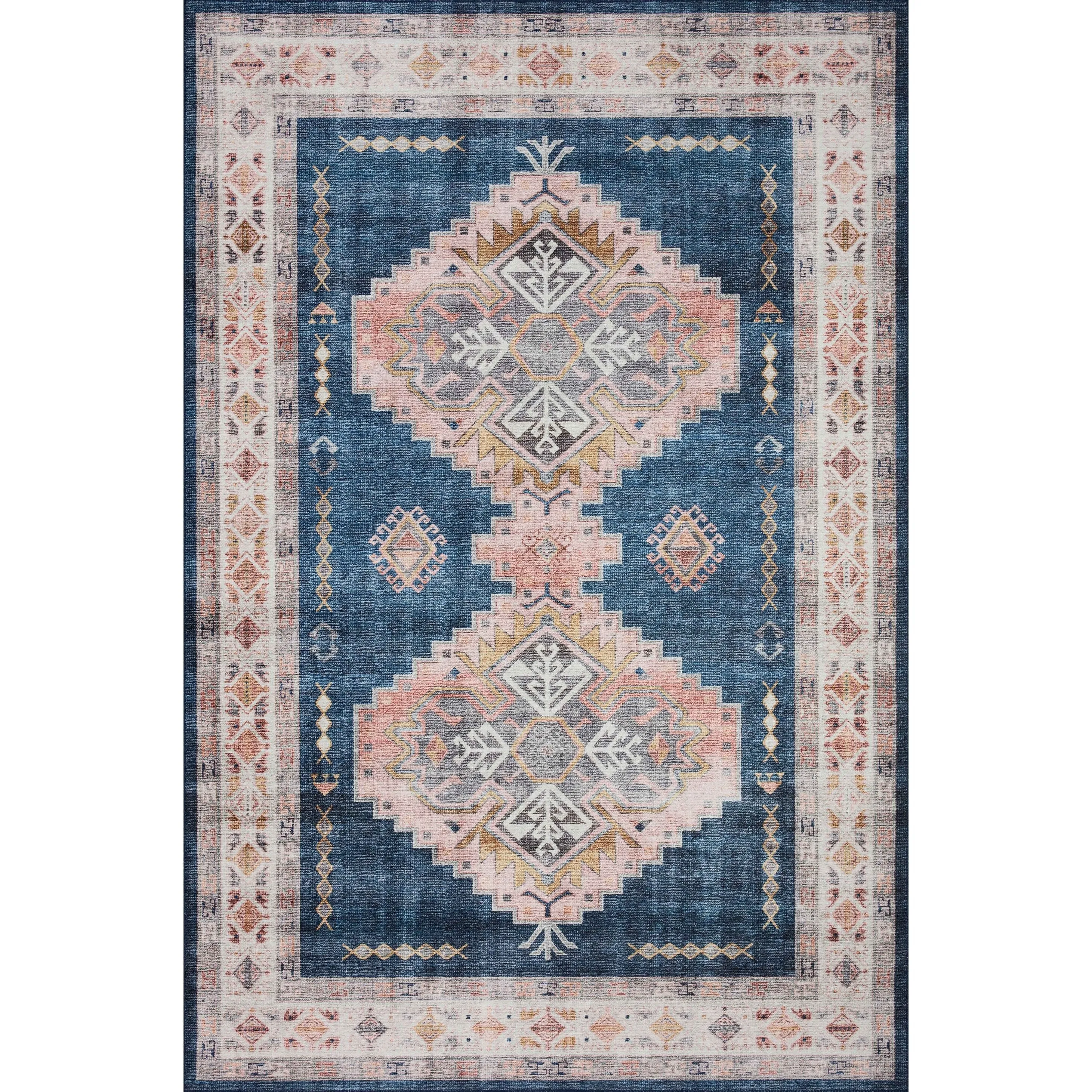 Alexander Home Meghan Vintage Boho Distressed Area Rug