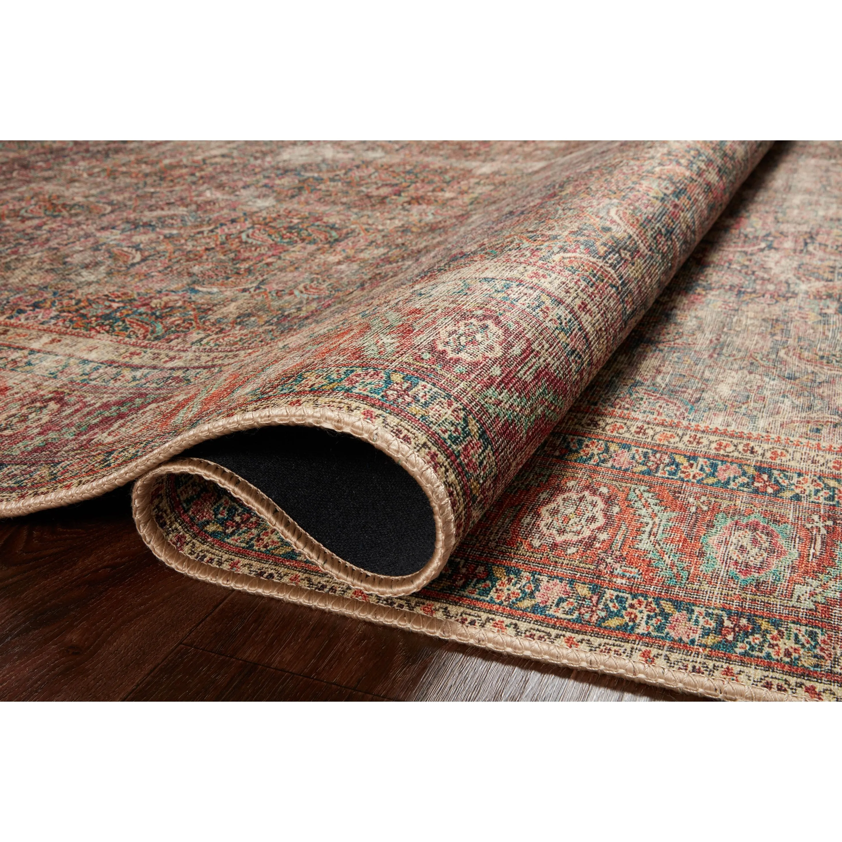 Alexander Home Sophia Printed Distressed Floral Vintage Area Rug