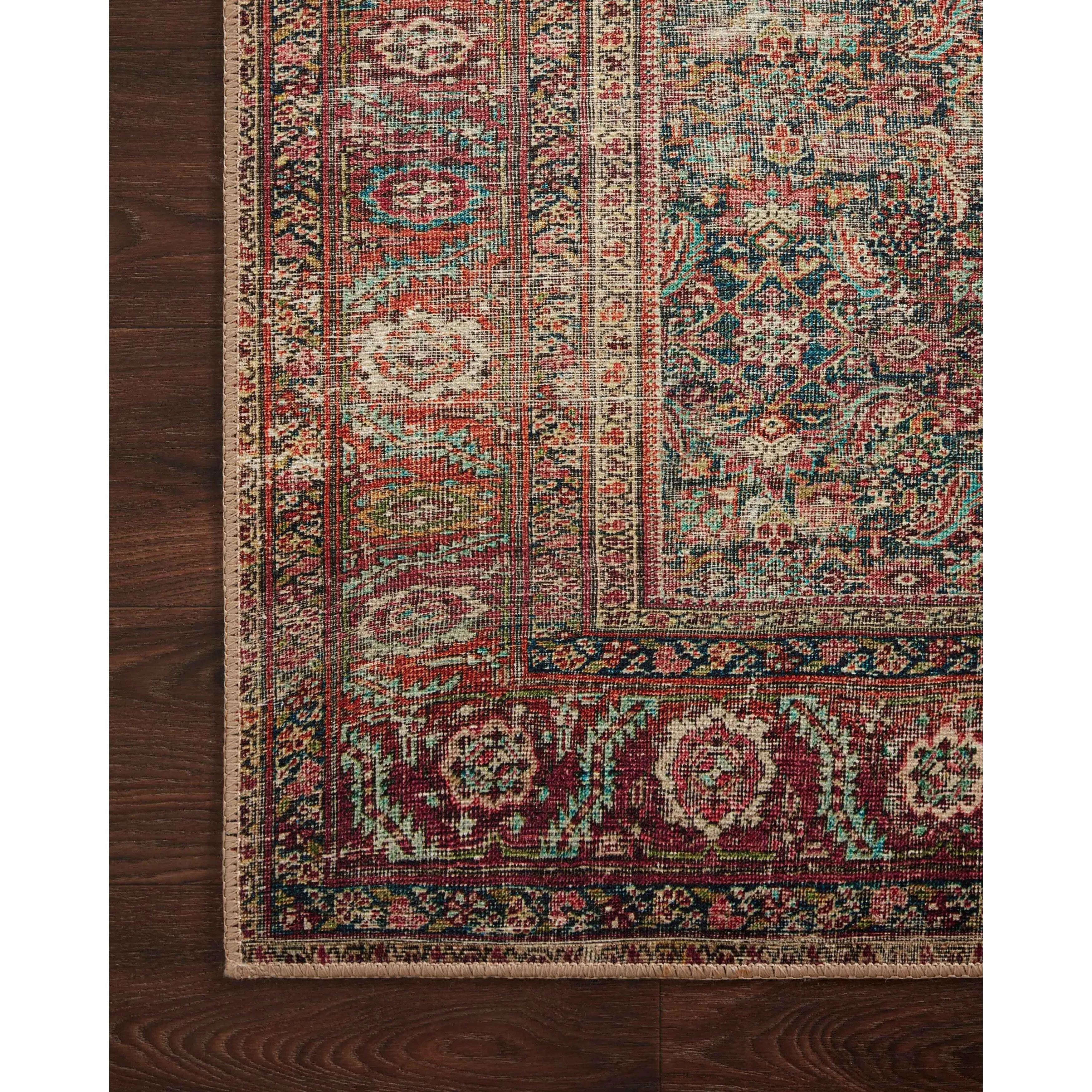 Alexander Home Sophia Printed Distressed Floral Vintage Area Rug