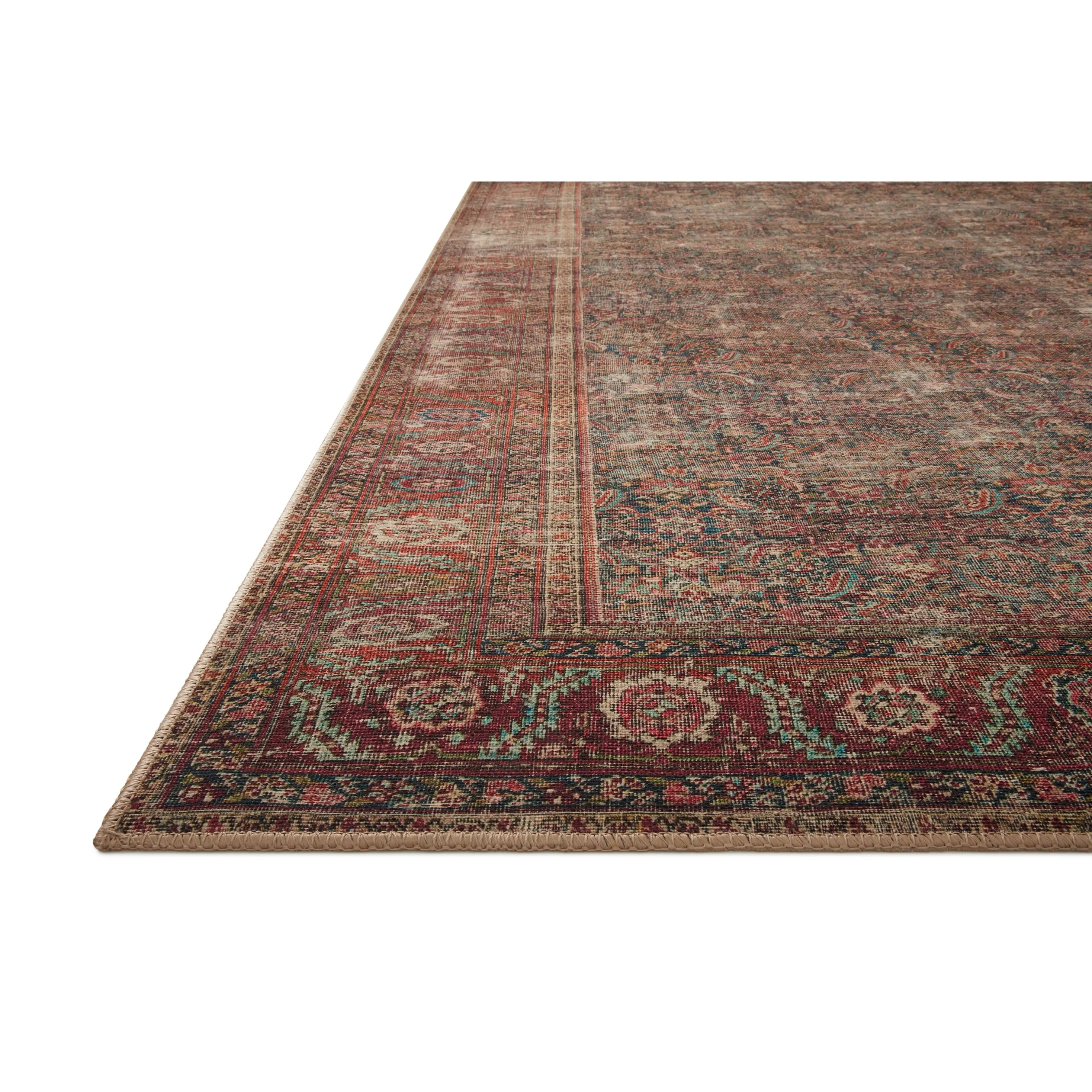 Alexander Home Sophia Printed Distressed Floral Vintage Area Rug