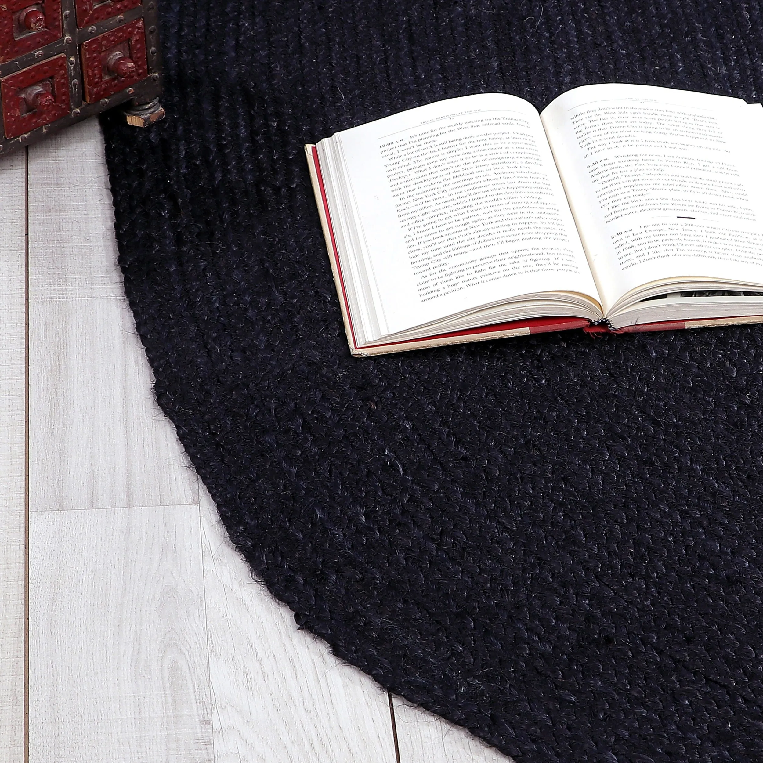 All Natural Soft Jute Braided Hand-Woven Rug