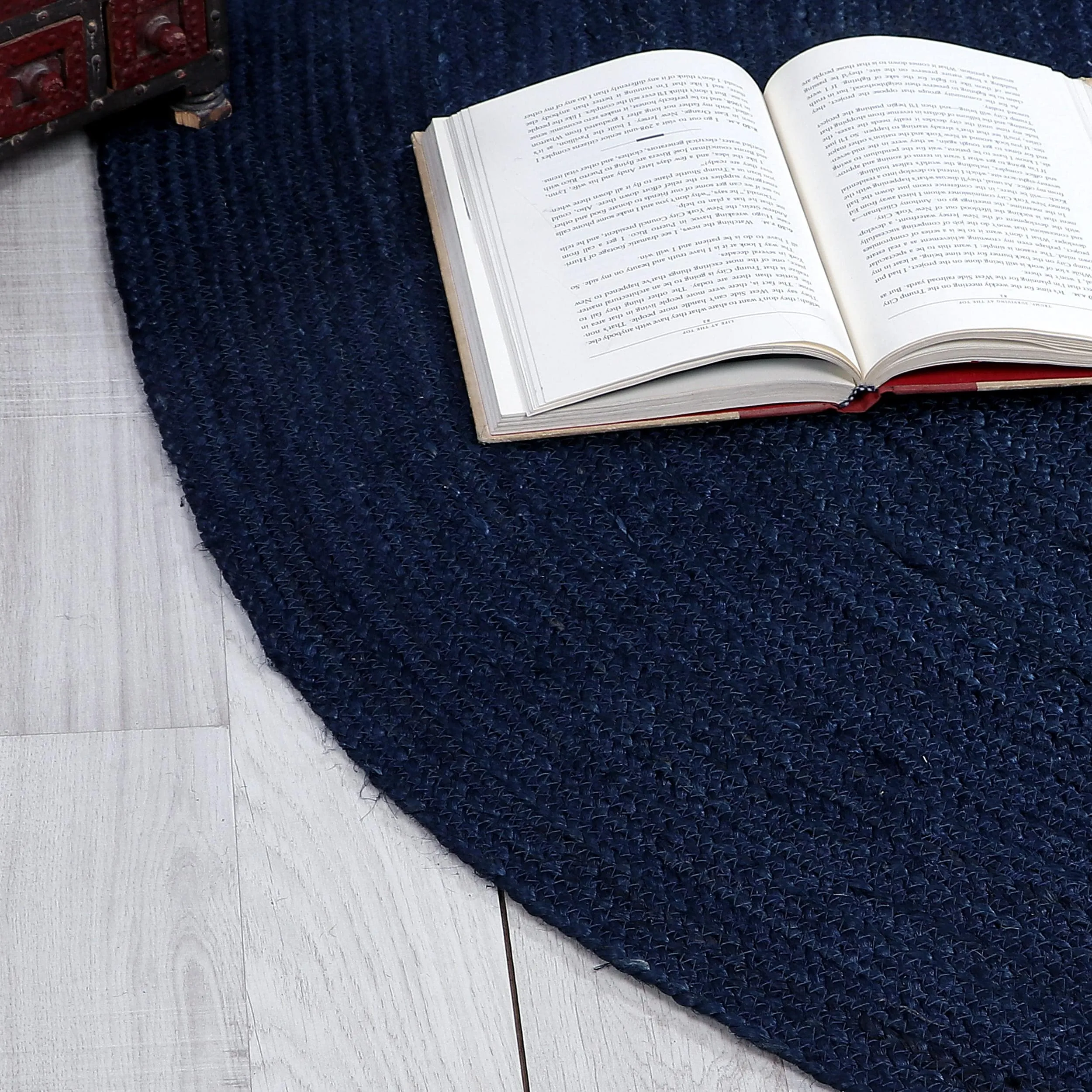 All Natural Soft Jute Braided Hand-Woven Rug