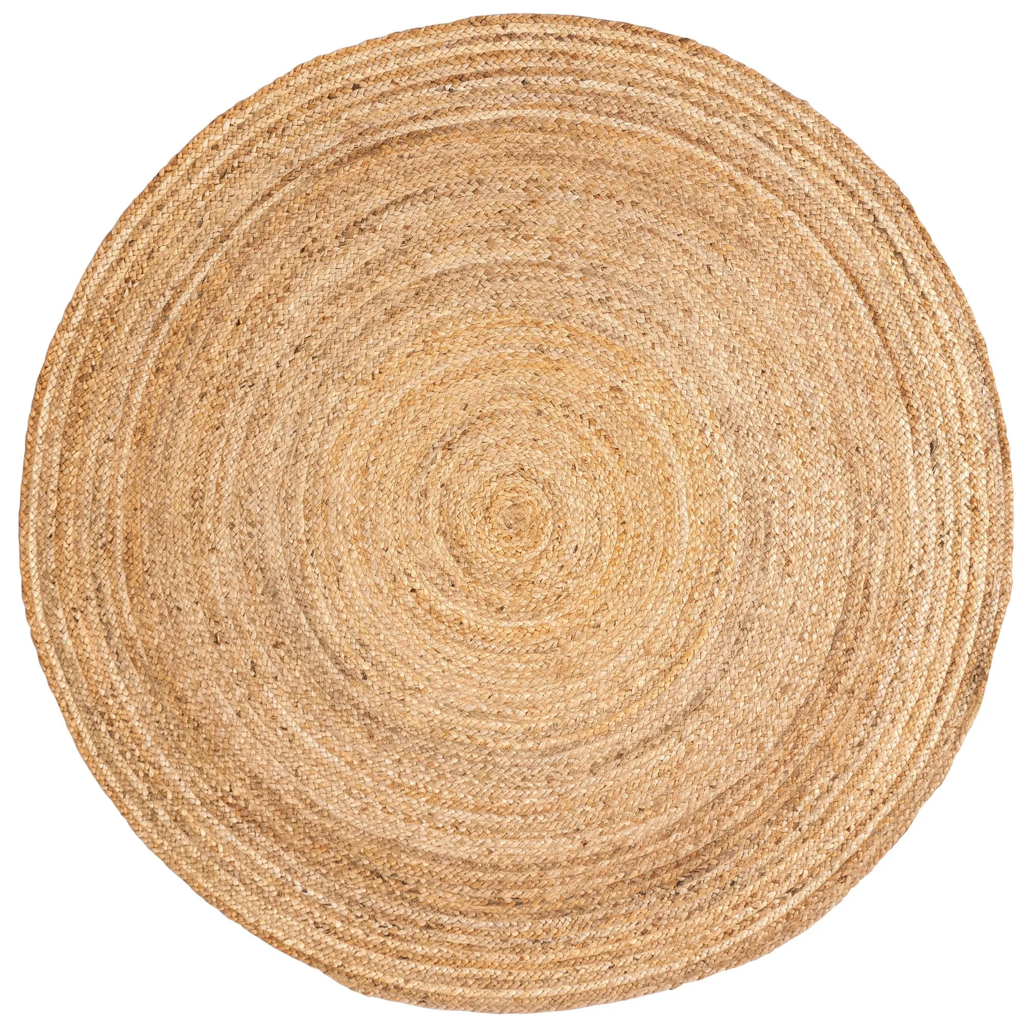 All Natural Soft Jute Braided Hand-Woven Rug