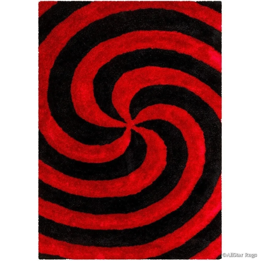 Allstar Modern 3D Swirl Design Rug
