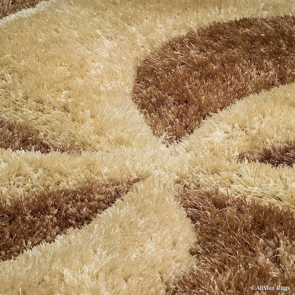 Allstar Modern 3D Swirl Design Rug