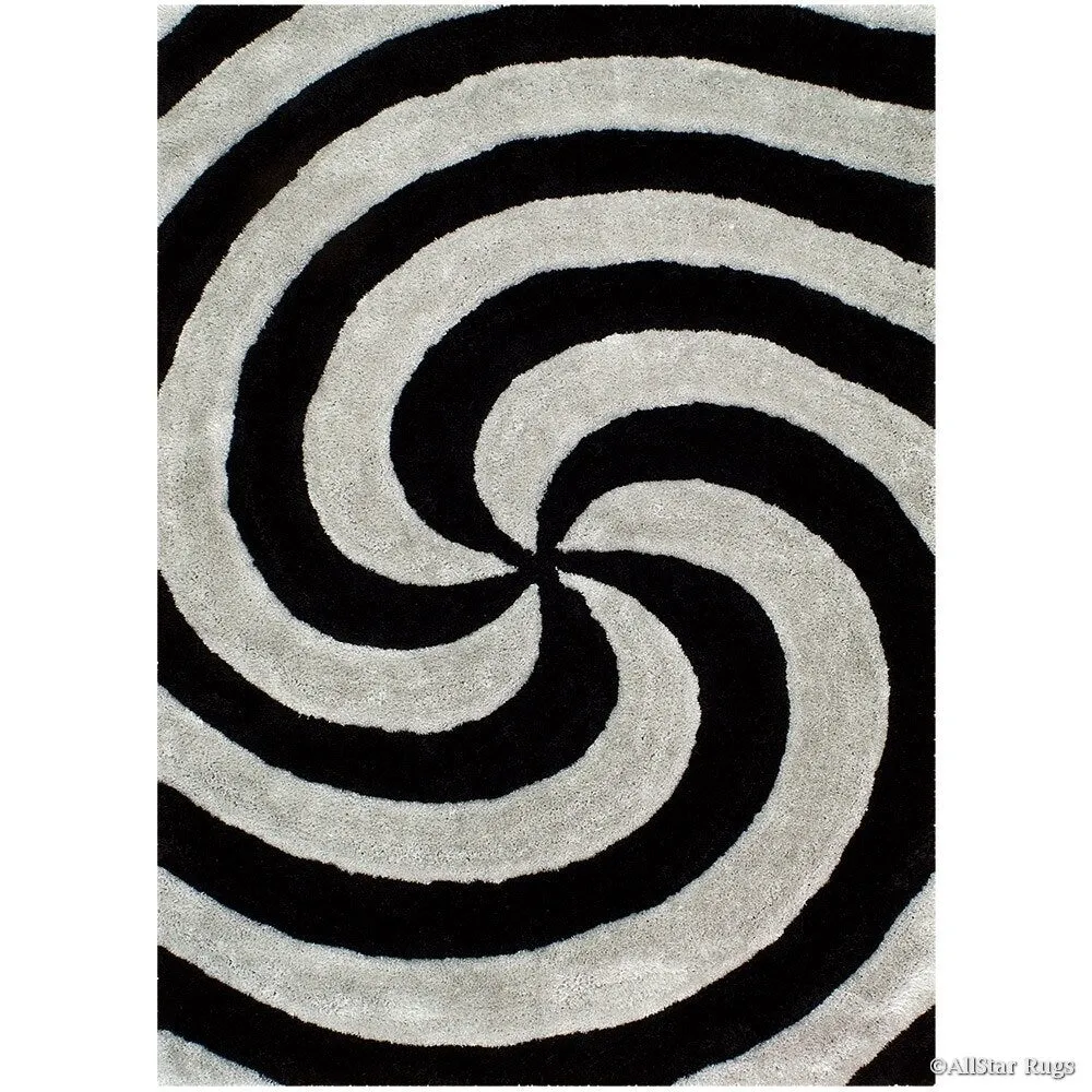 Allstar Modern 3D Swirl Design Rug