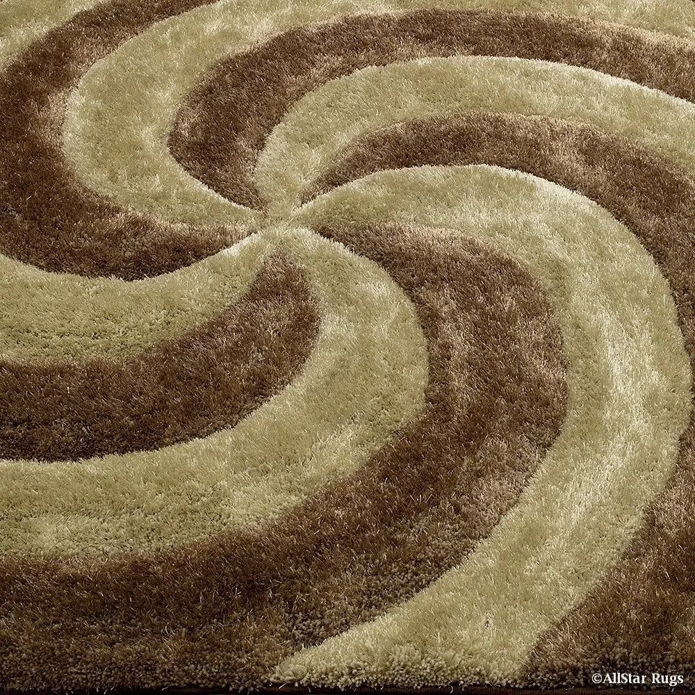 Allstar Modern 3D Swirl Design Rug