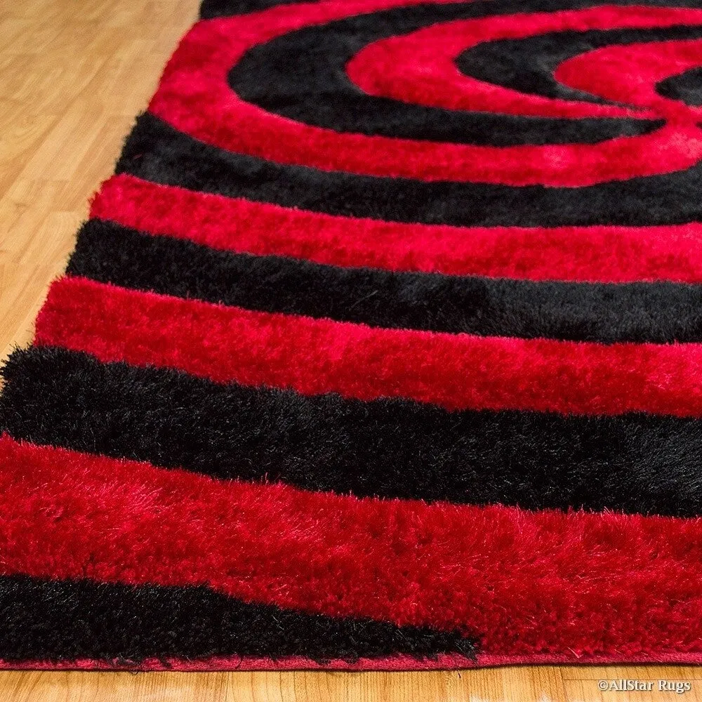 Allstar Modern 3D Swirl Design Rug