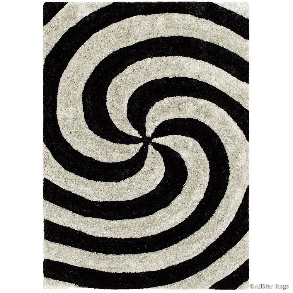 Allstar Modern 3D Swirl Design Rug