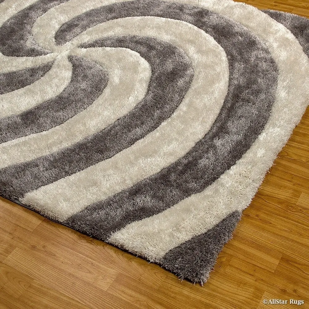 Allstar Modern 3D Swirl Design Rug