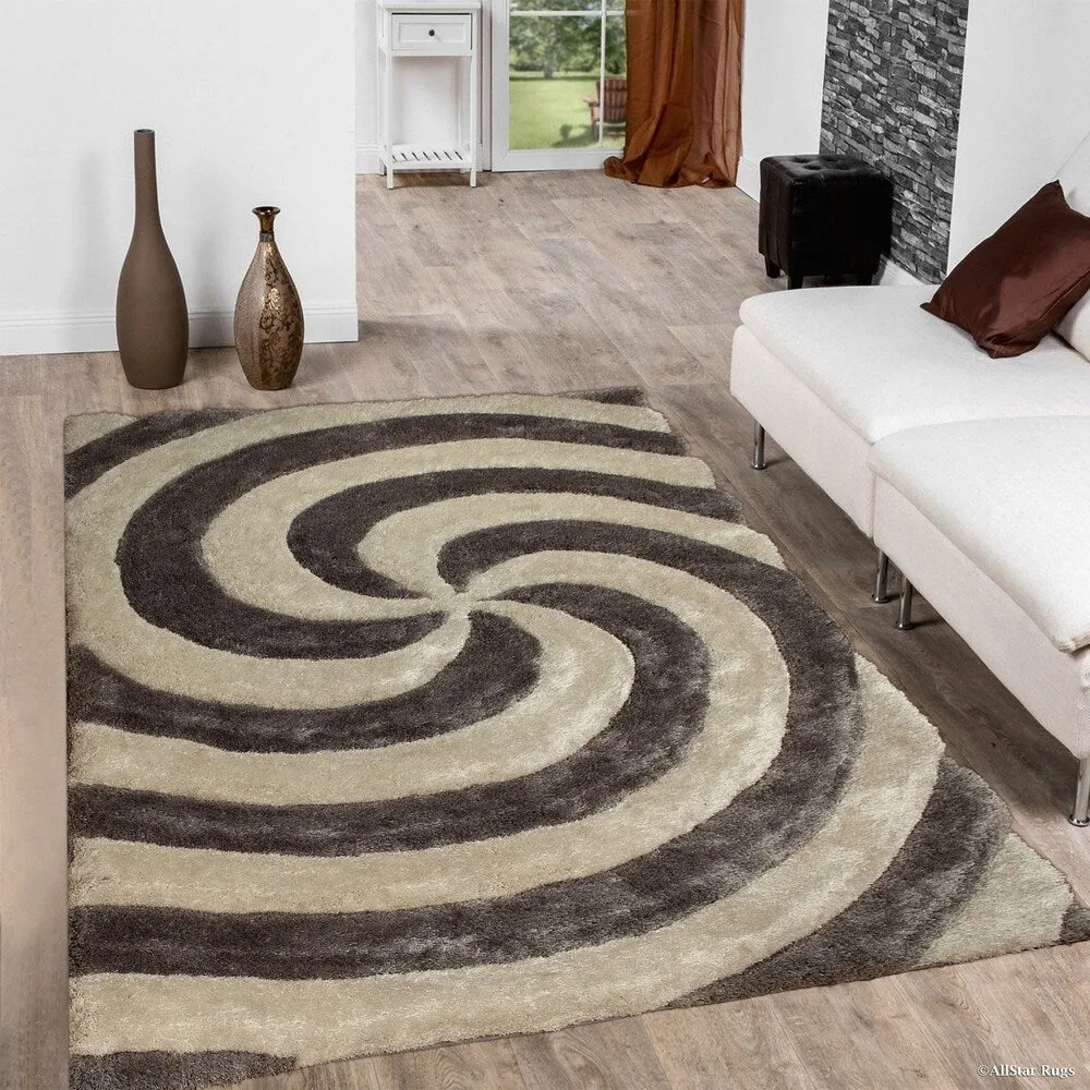 Allstar Modern 3D Swirl Design Rug
