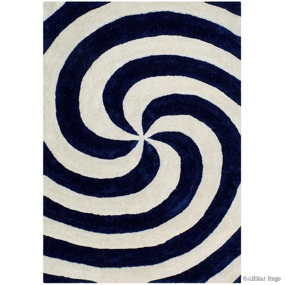 Allstar Modern 3D Swirl Design Rug