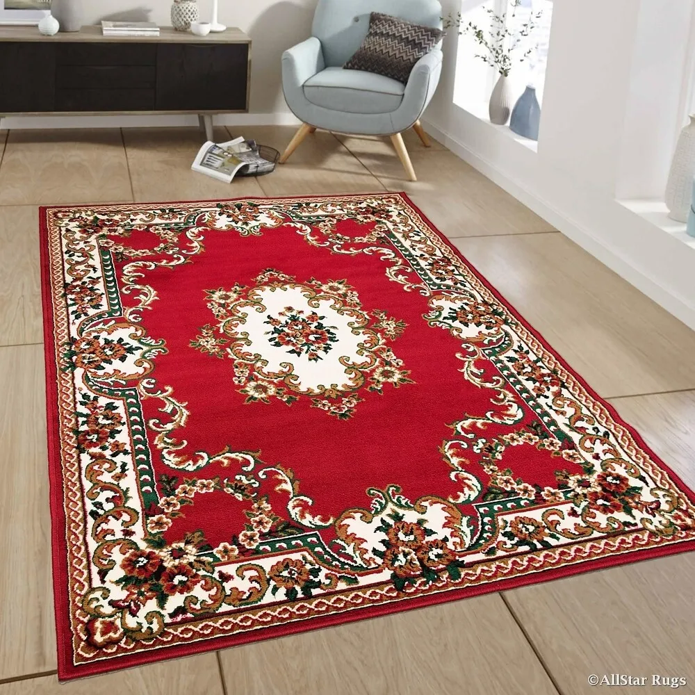 Allstar Woven Traditional Persian Floral Design Rug