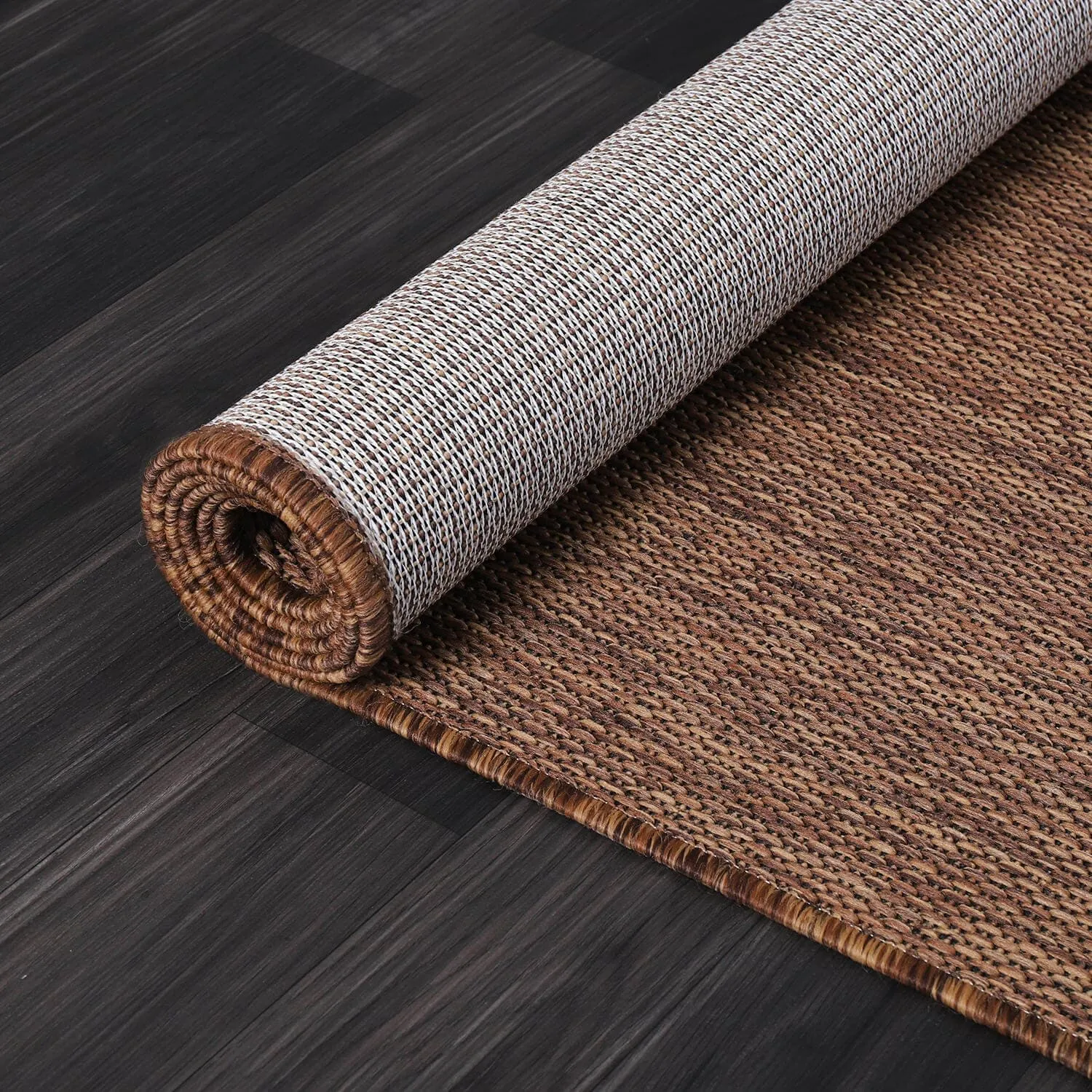 Aloha Washable Solid Indoor Outdoor Area Rug Patio Deck Living Room
