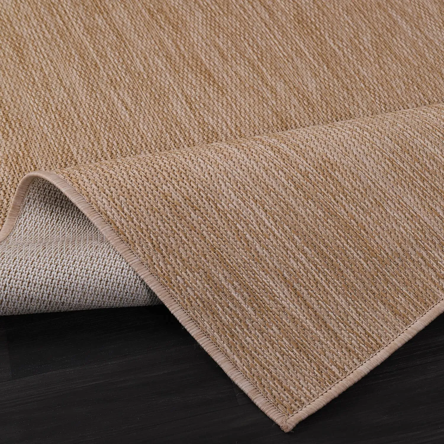 Aloha Washable Solid Indoor Outdoor Area Rug Patio Deck Living Room