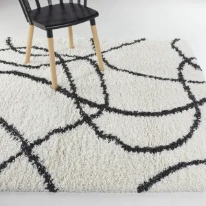 Anton Modern Abstract Shag Area Rug