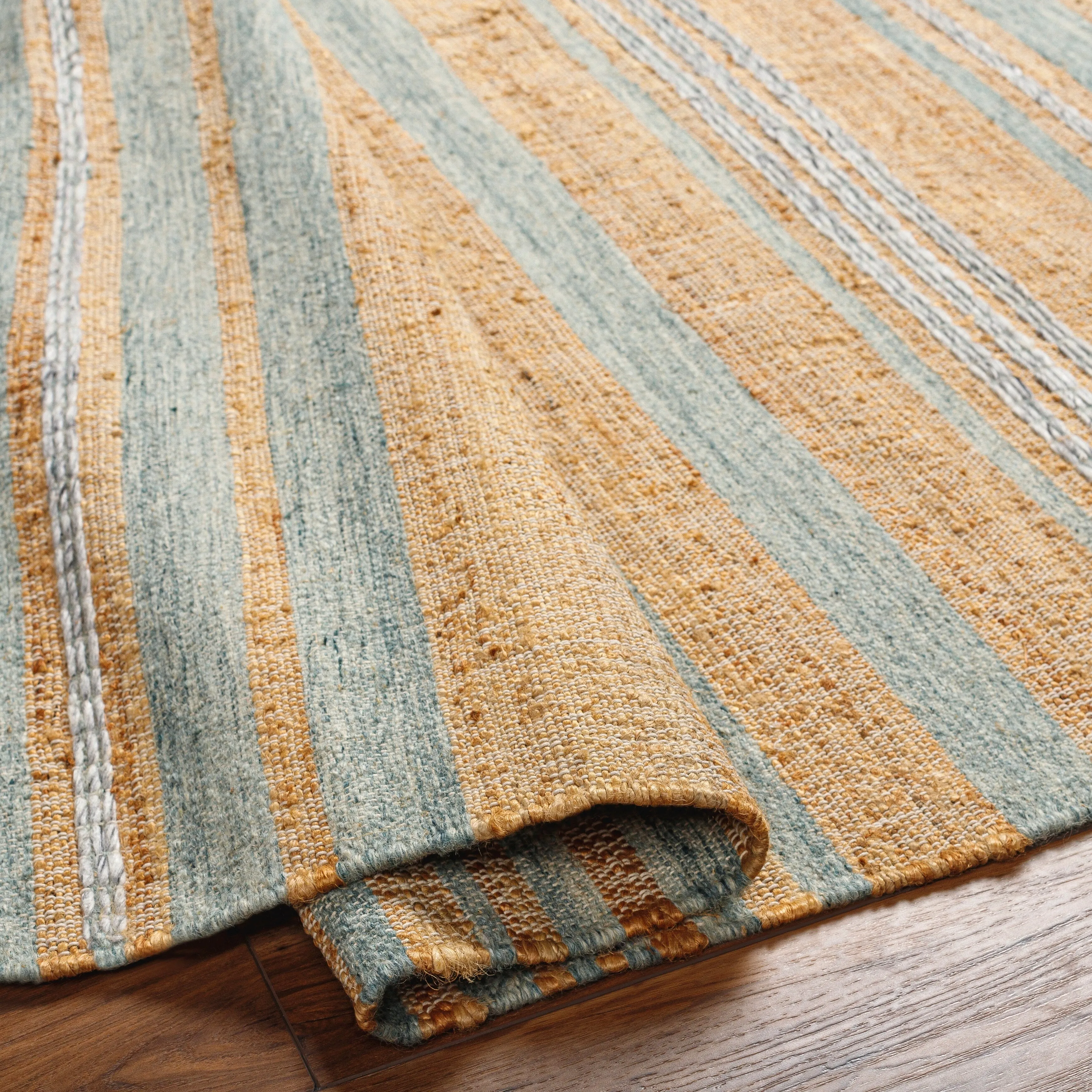 Artistic Weavers Alice Bohemian Striped Wool & Jute Area Rug