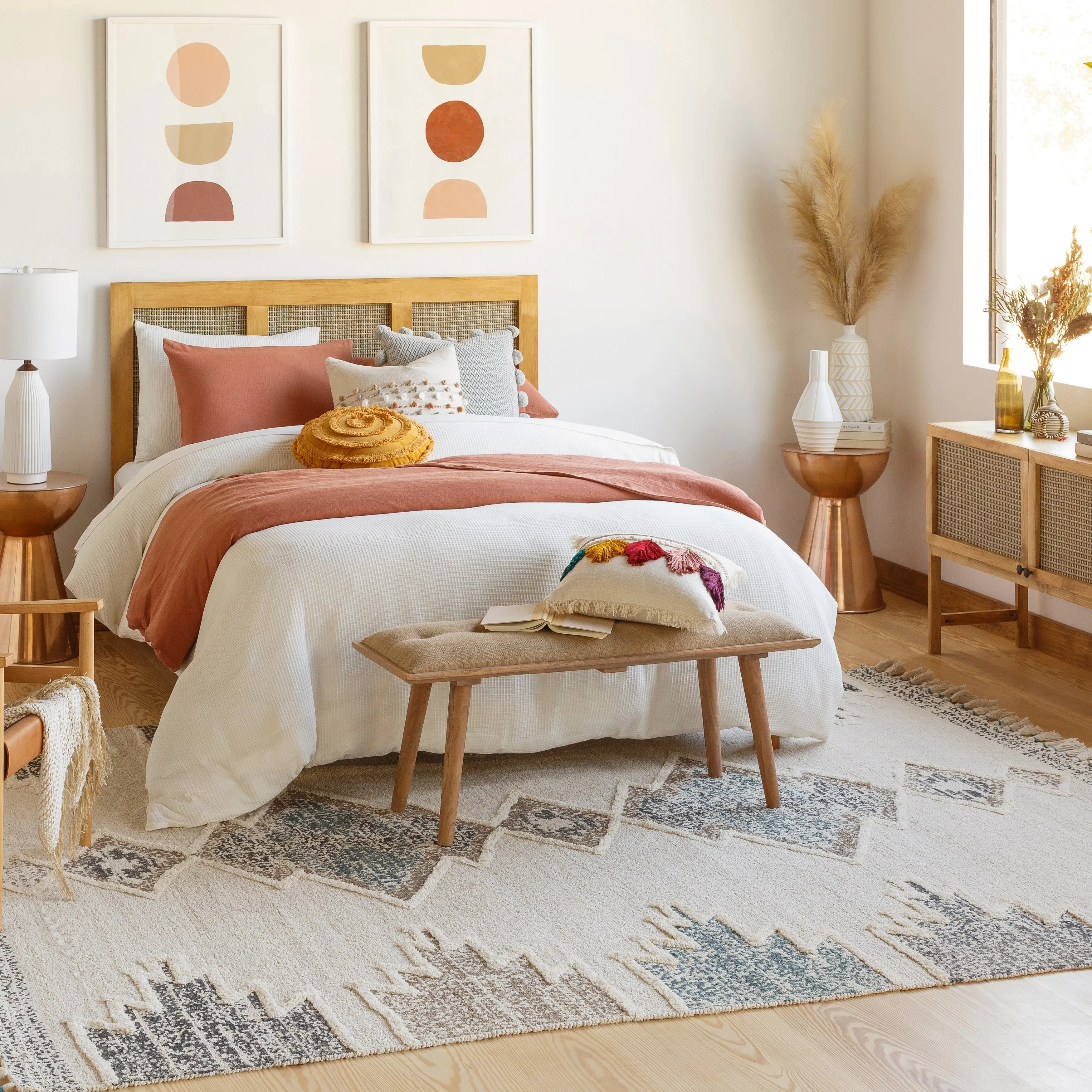 Artistic Weavers Zora Handmade Global Cotton/Jute Area Rug