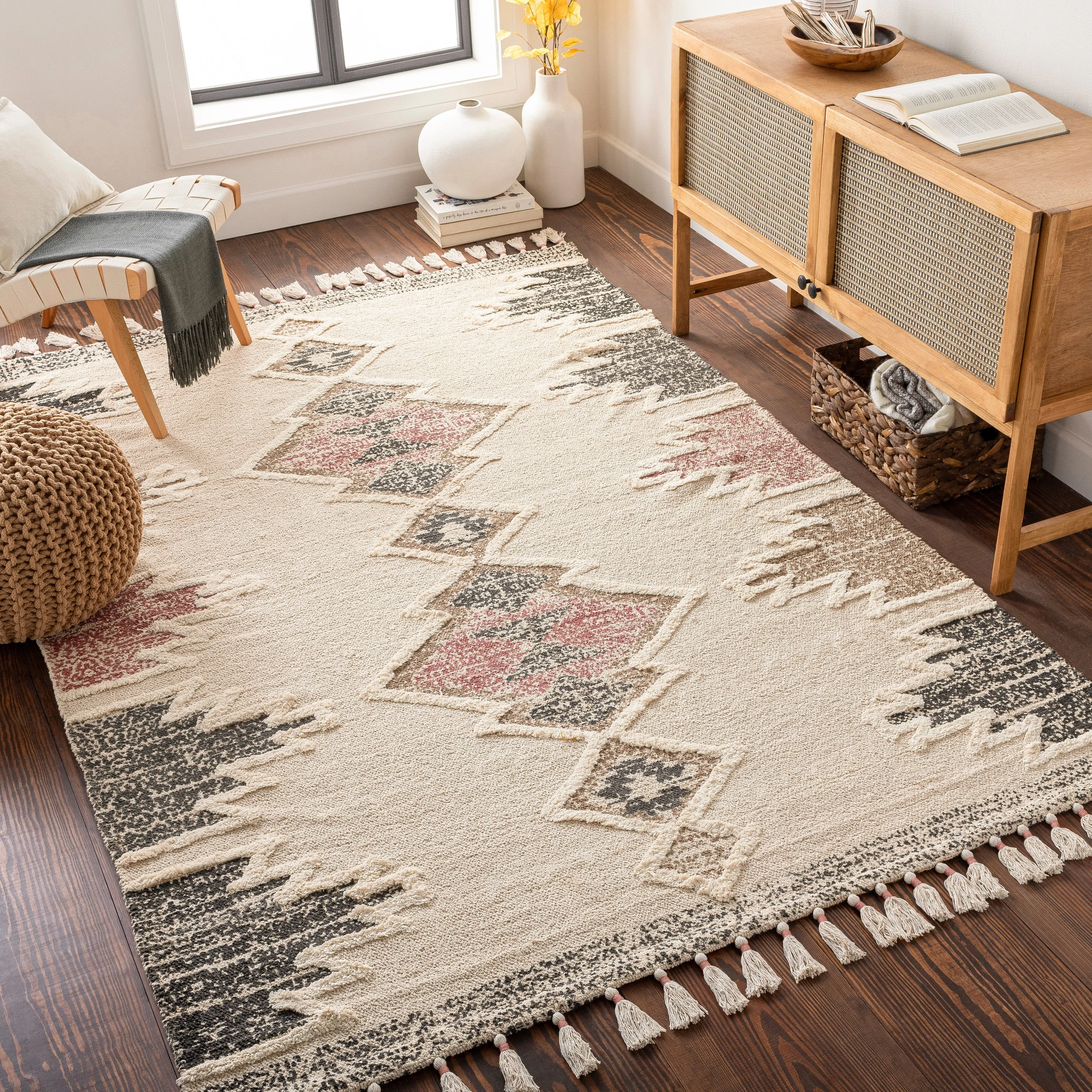 Artistic Weavers Zora Handmade Global Cotton/Jute Area Rug