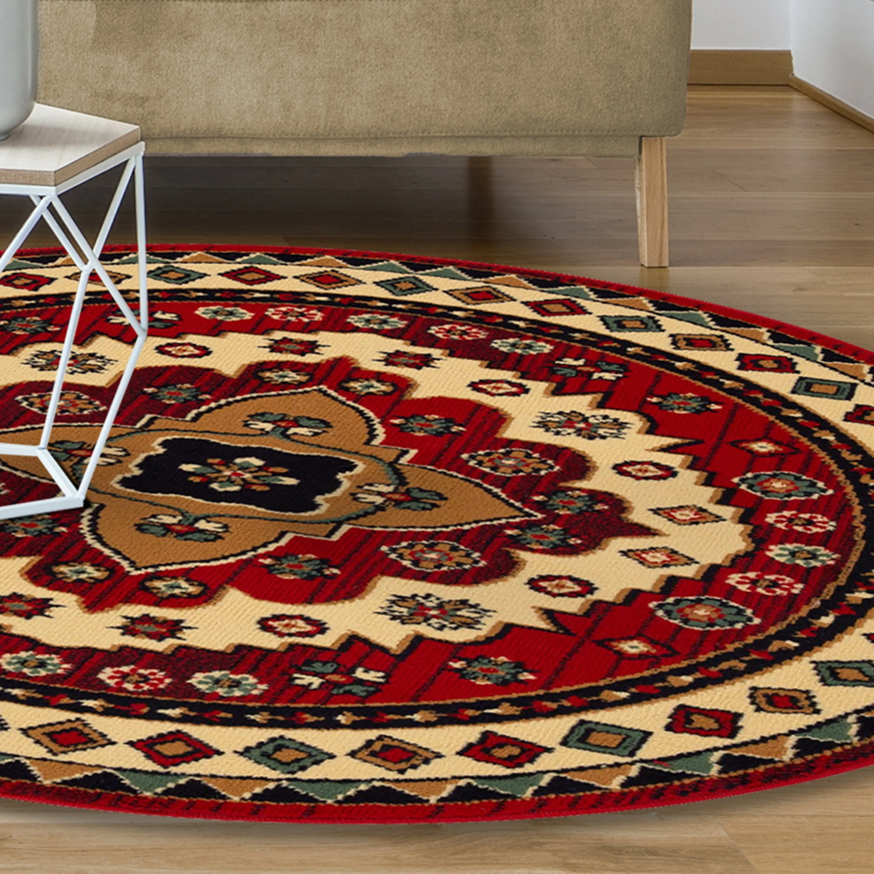 Aztec Bohemian Eclectic Style Indoor Small Area Rug by Superior