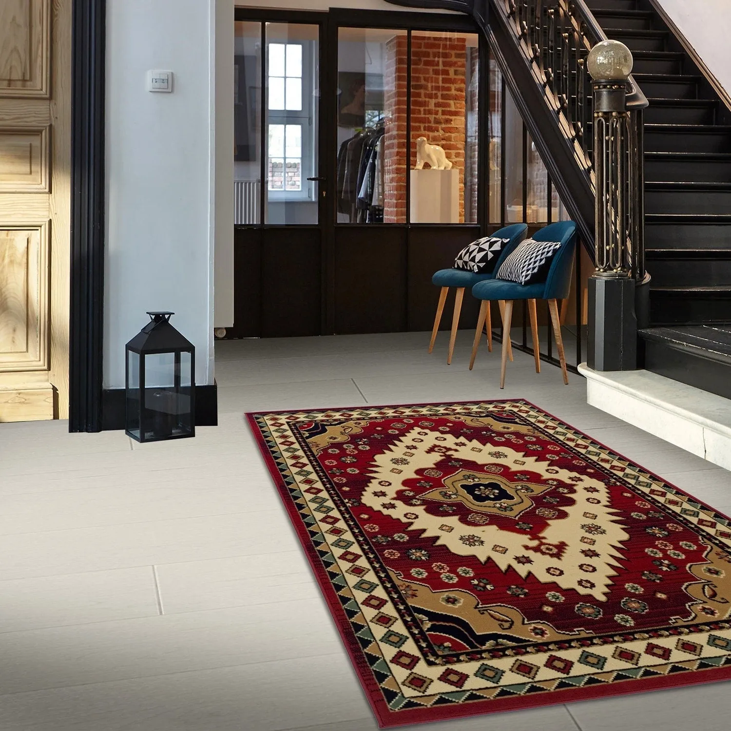 Aztec Bohemian Eclectic Style Indoor Small Area Rug by Superior