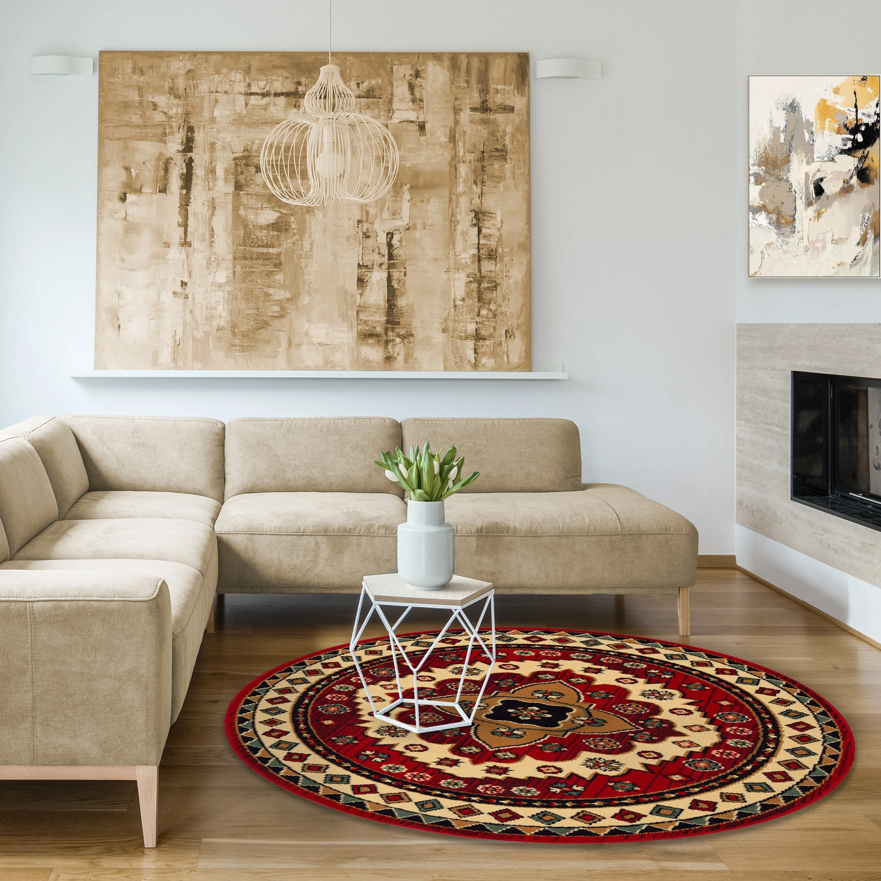 Aztec Bohemian Eclectic Style Indoor Small Area Rug by Superior