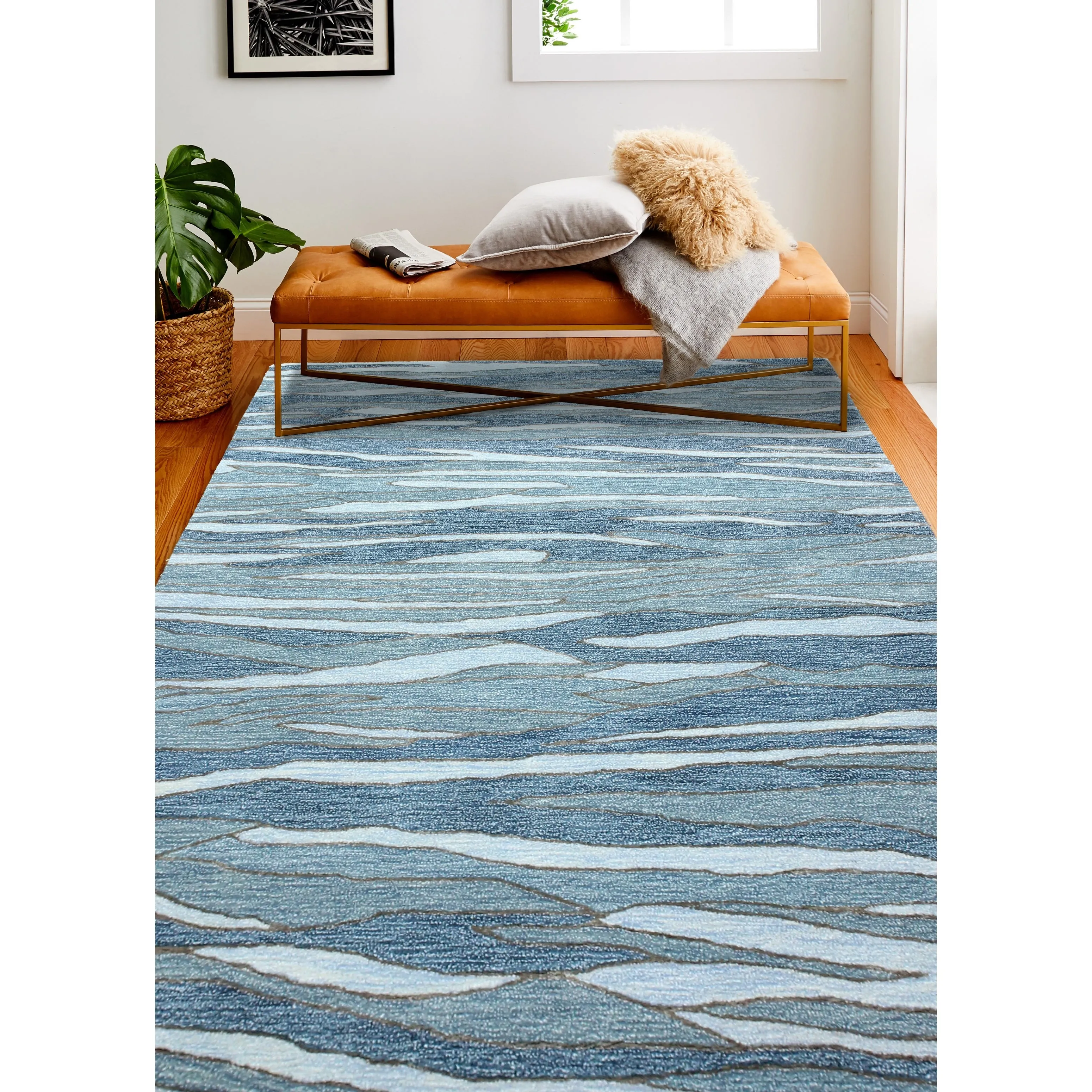 Bashian Mack Contemporary Hand Tufted Area Rug