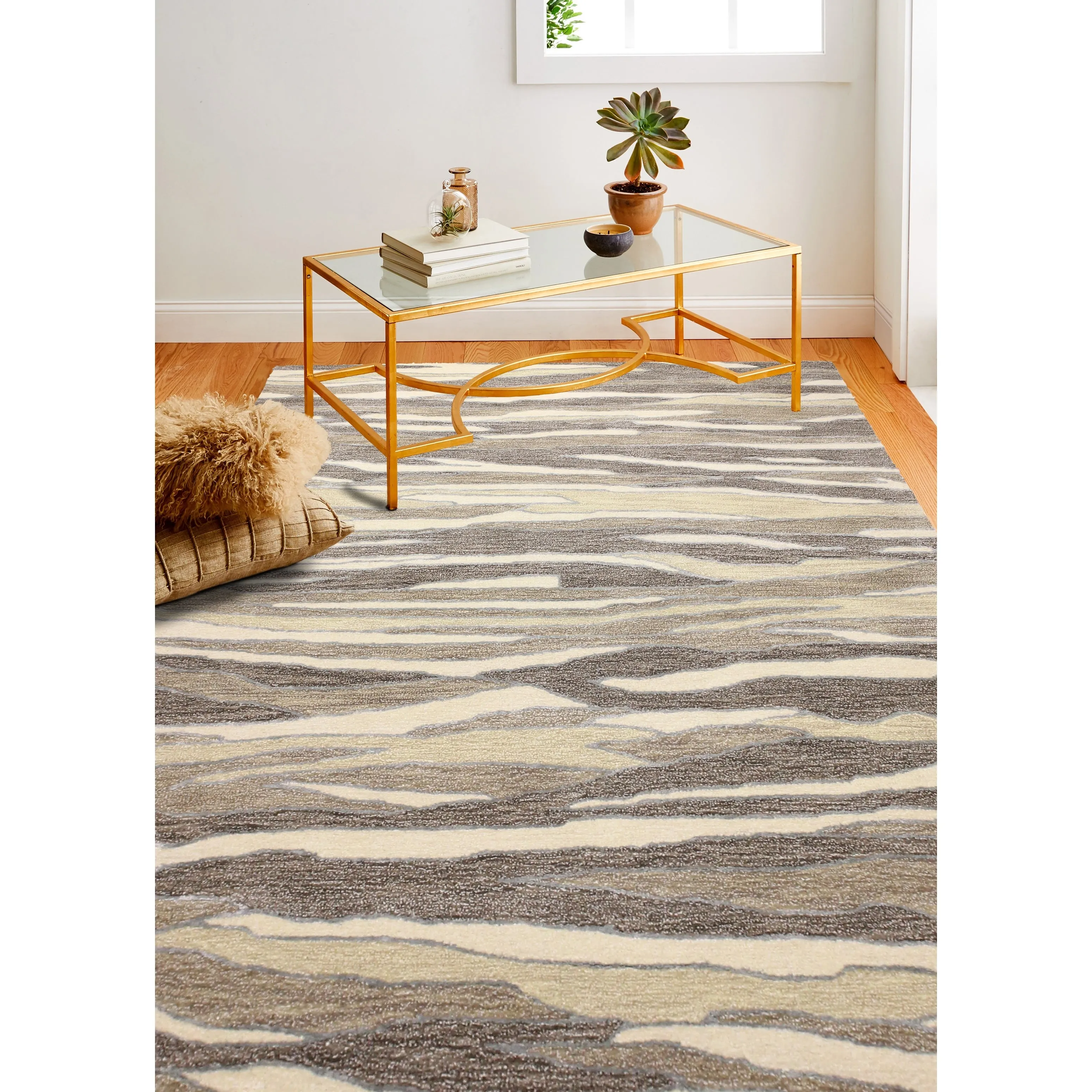 Bashian Mack Contemporary Hand Tufted Area Rug
