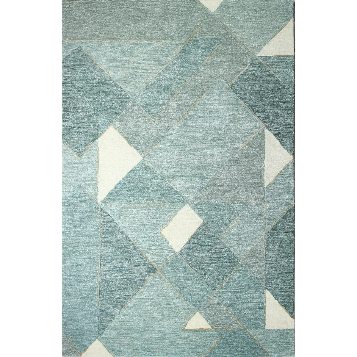 Bashian Malik Aqua Contemporary Area Rug