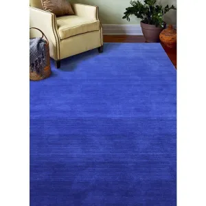 Bashian San Cobalt Hand Loomed Contemporary Area