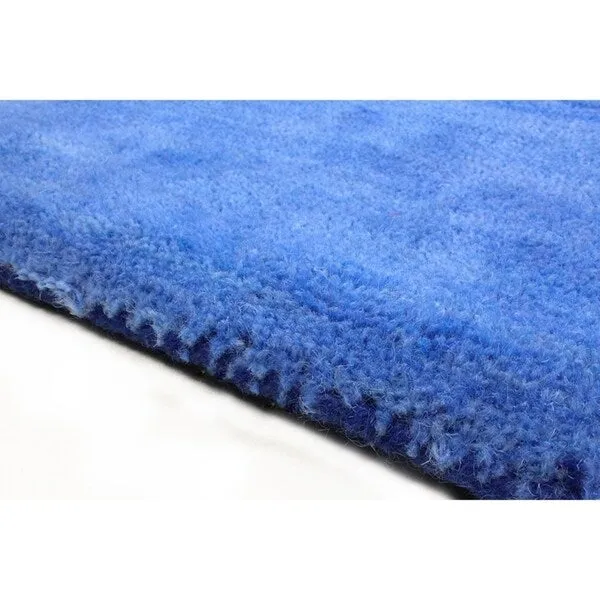 Bashian San Cobalt Hand Loomed Contemporary Area