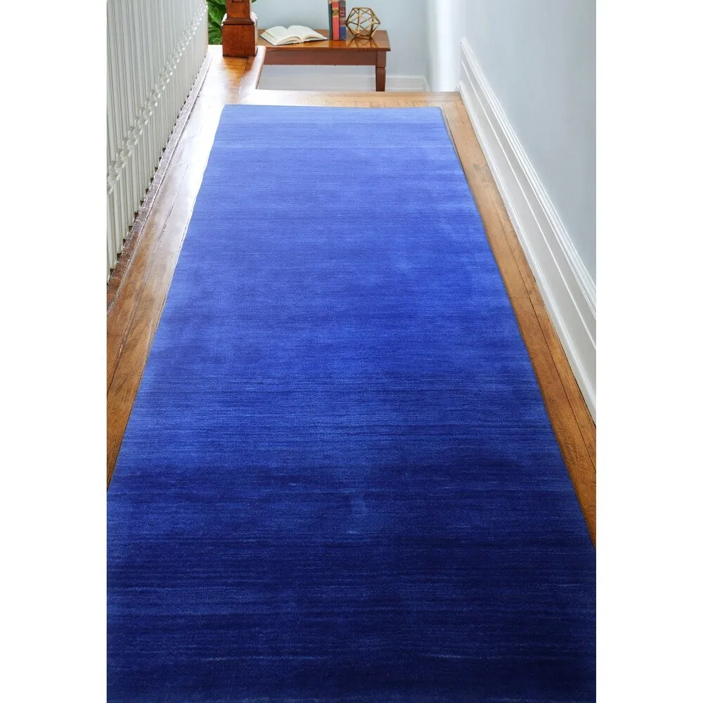 Bashian San Cobalt Hand Loomed Contemporary Area