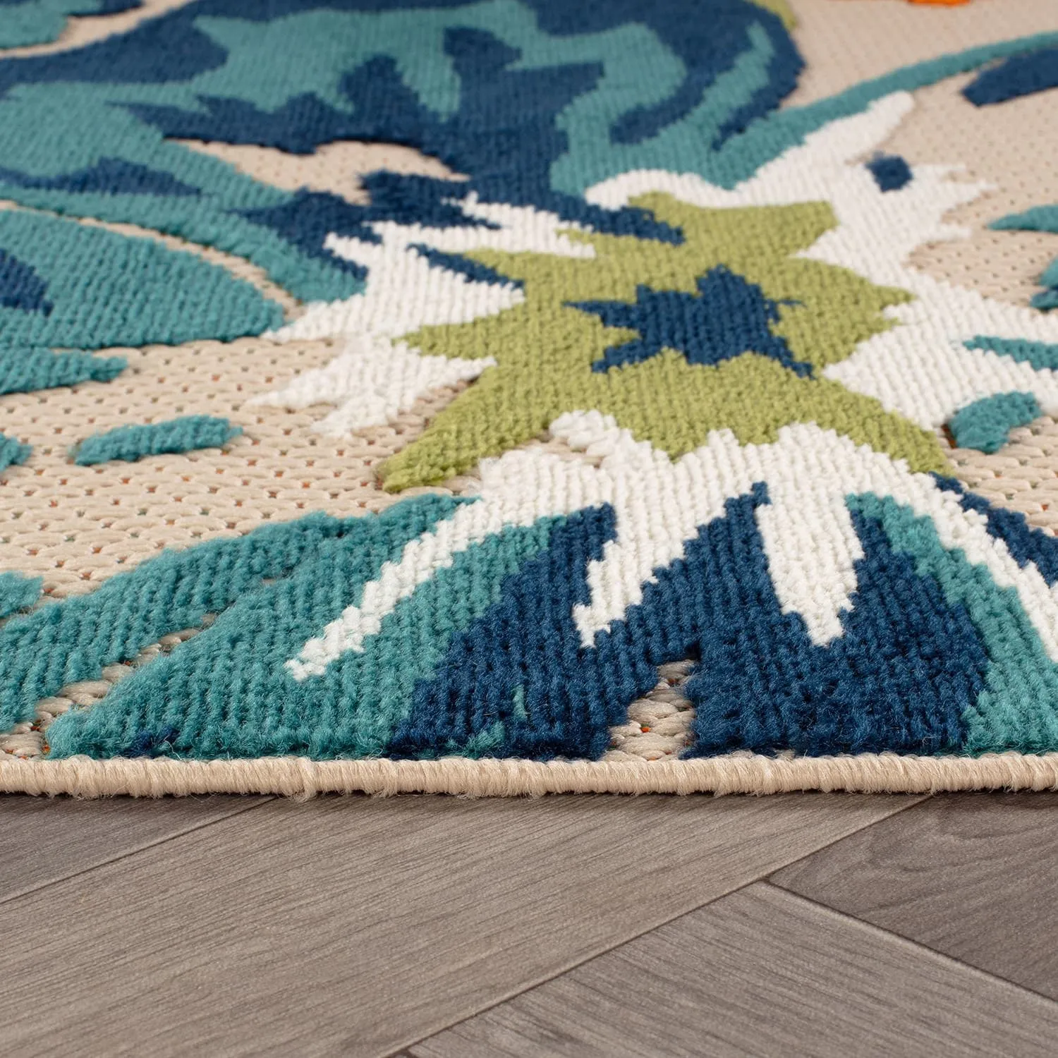 Bergamo Contemporary Floral Indoor/Outdoor Area Rug