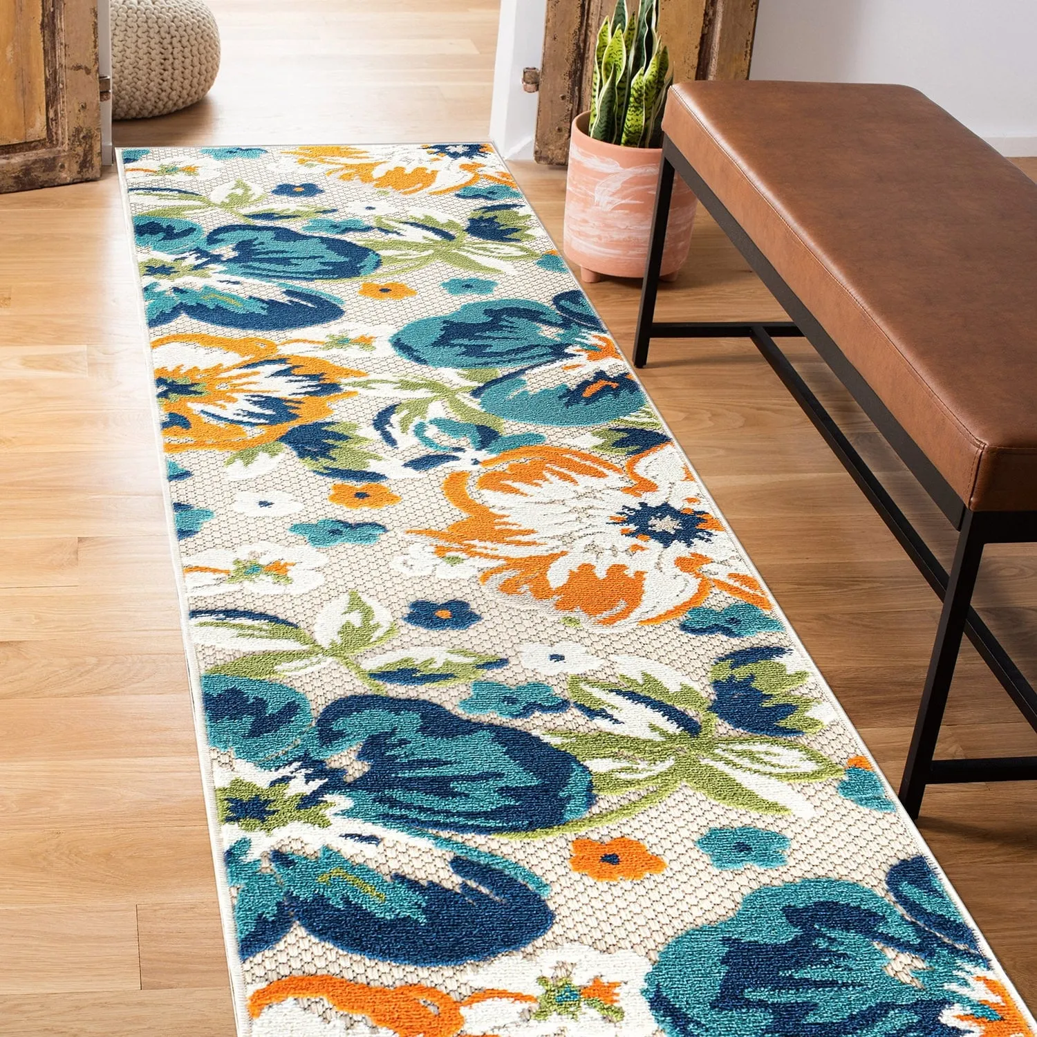 Bergamo Contemporary Floral Indoor/Outdoor Area Rug