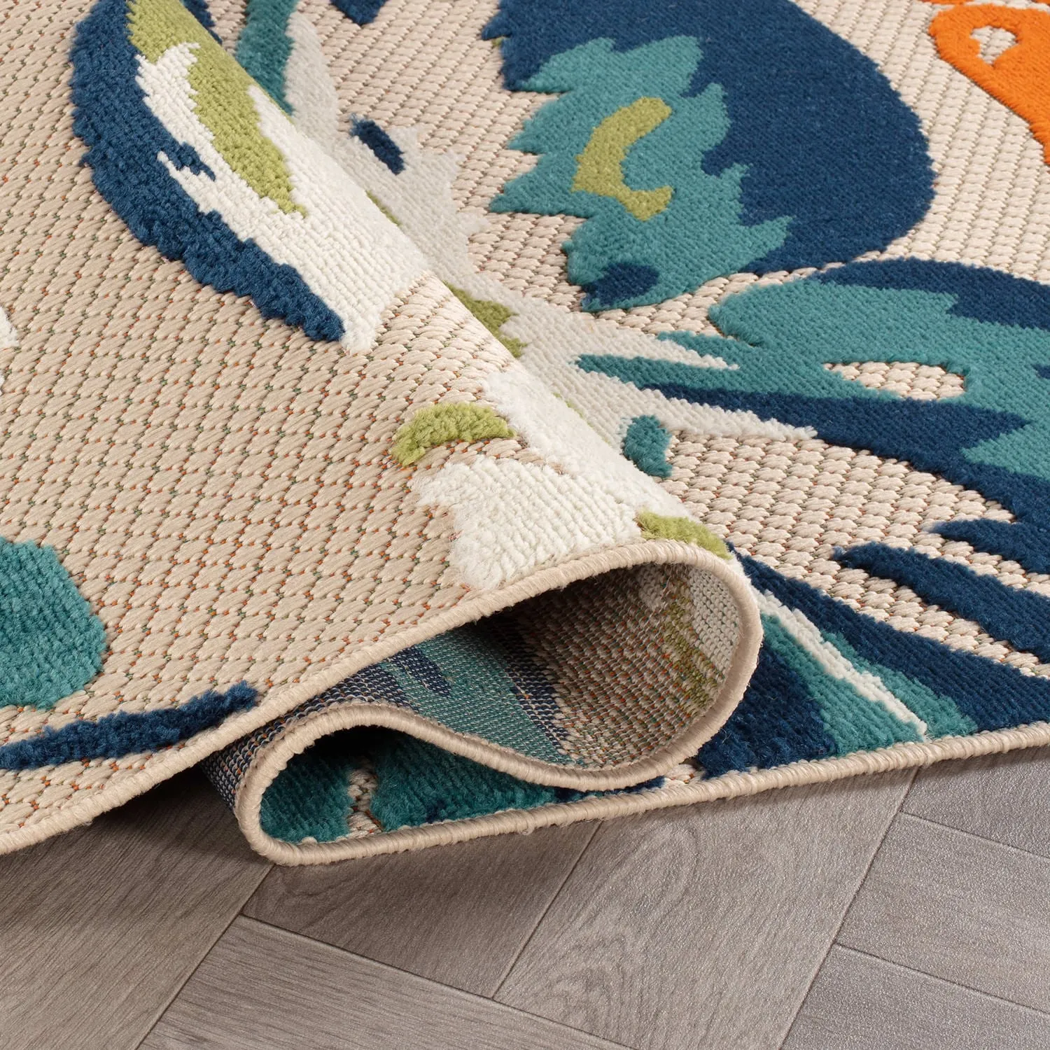 Bergamo Contemporary Floral Indoor/Outdoor Area Rug