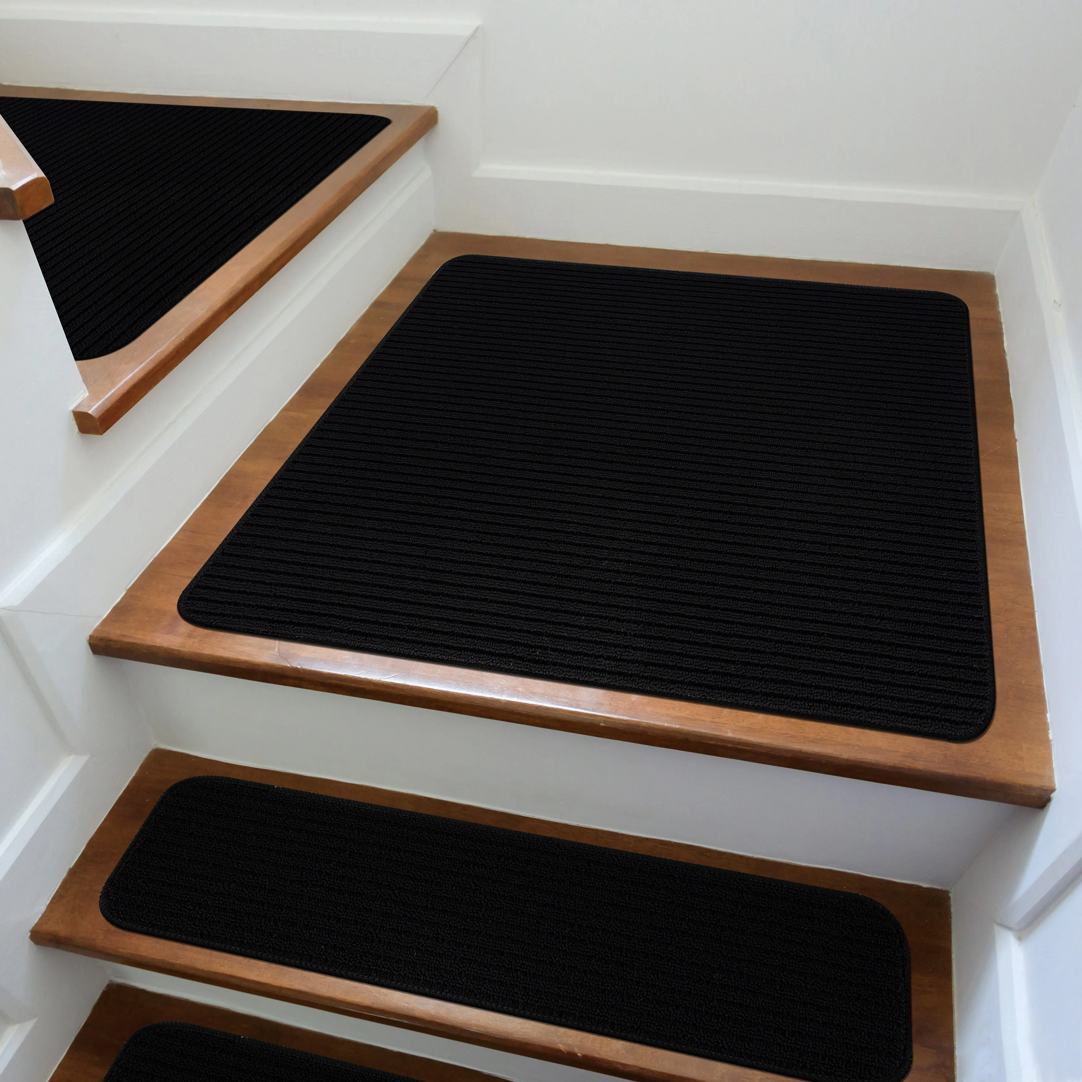 Beverly Rug Non Slip Stair Treads. Matching Landing Rug. Washable Runner Rug for Hallway
