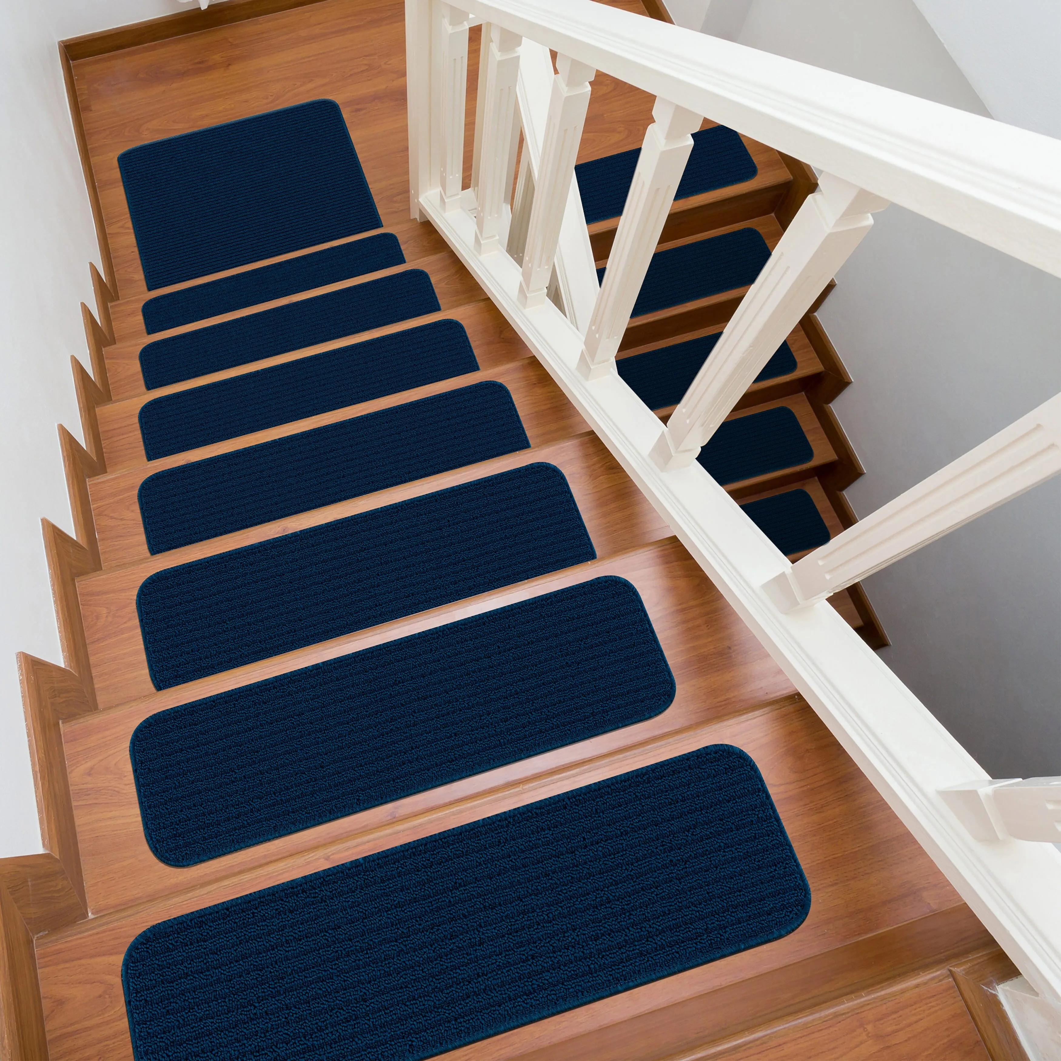 Beverly Rug Non Slip Stair Treads. Matching Landing Rug. Washable Runner Rug for Hallway