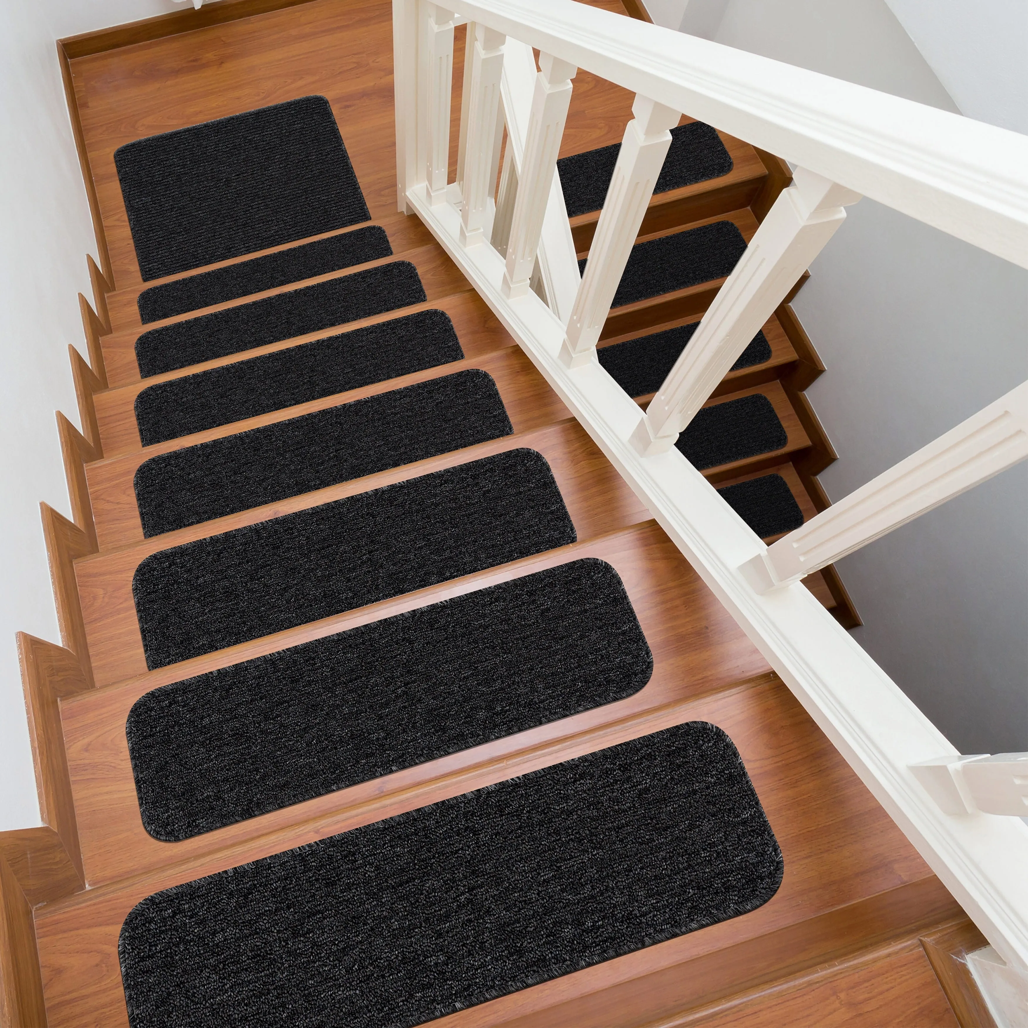 Beverly Rug Non Slip Stair Treads. Matching Landing Rug. Washable Runner Rug for Hallway