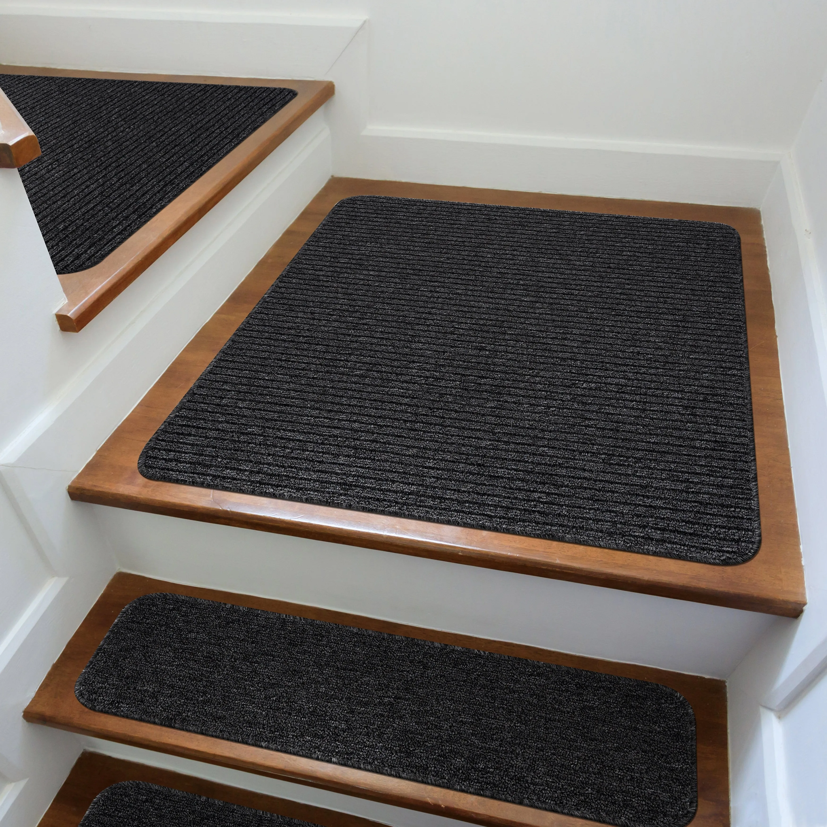 Beverly Rug Non Slip Stair Treads. Matching Landing Rug. Washable Runner Rug for Hallway