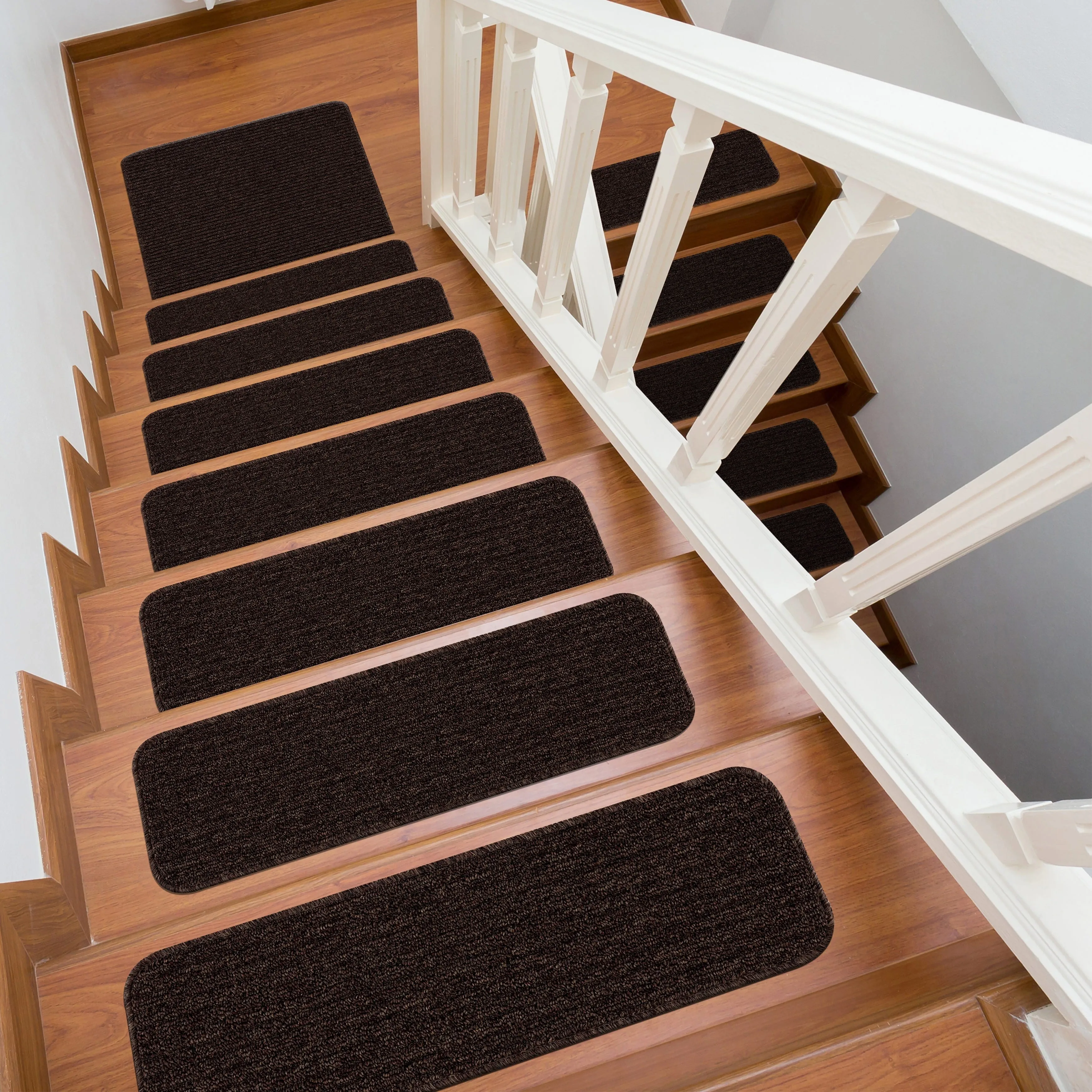 Beverly Rug Non Slip Stair Treads. Matching Landing Rug. Washable Runner Rug for Hallway