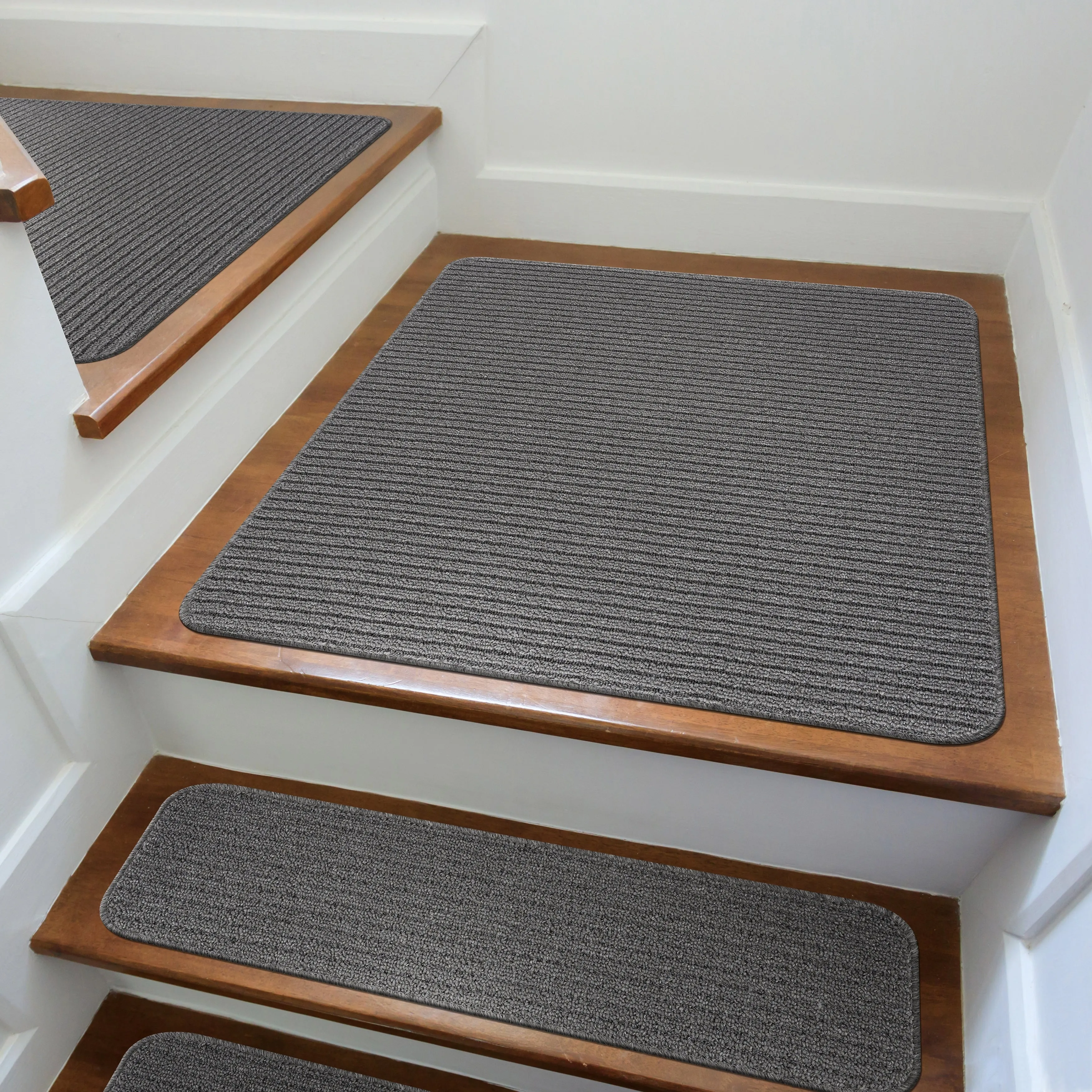 Beverly Rug Non Slip Stair Treads. Matching Landing Rug. Washable Runner Rug for Hallway