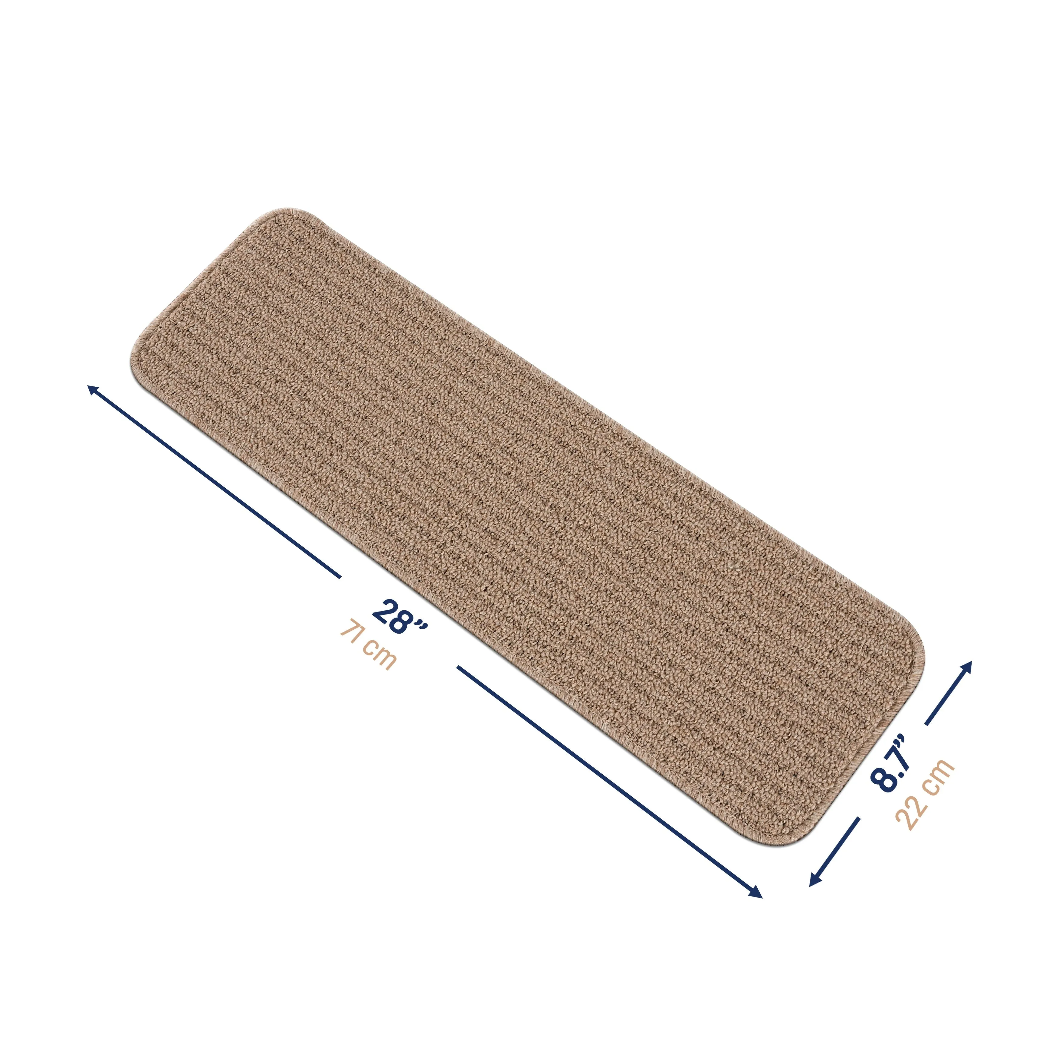 Beverly Rug Non Slip Stair Treads. Matching Landing Rug. Washable Runner Rug for Hallway