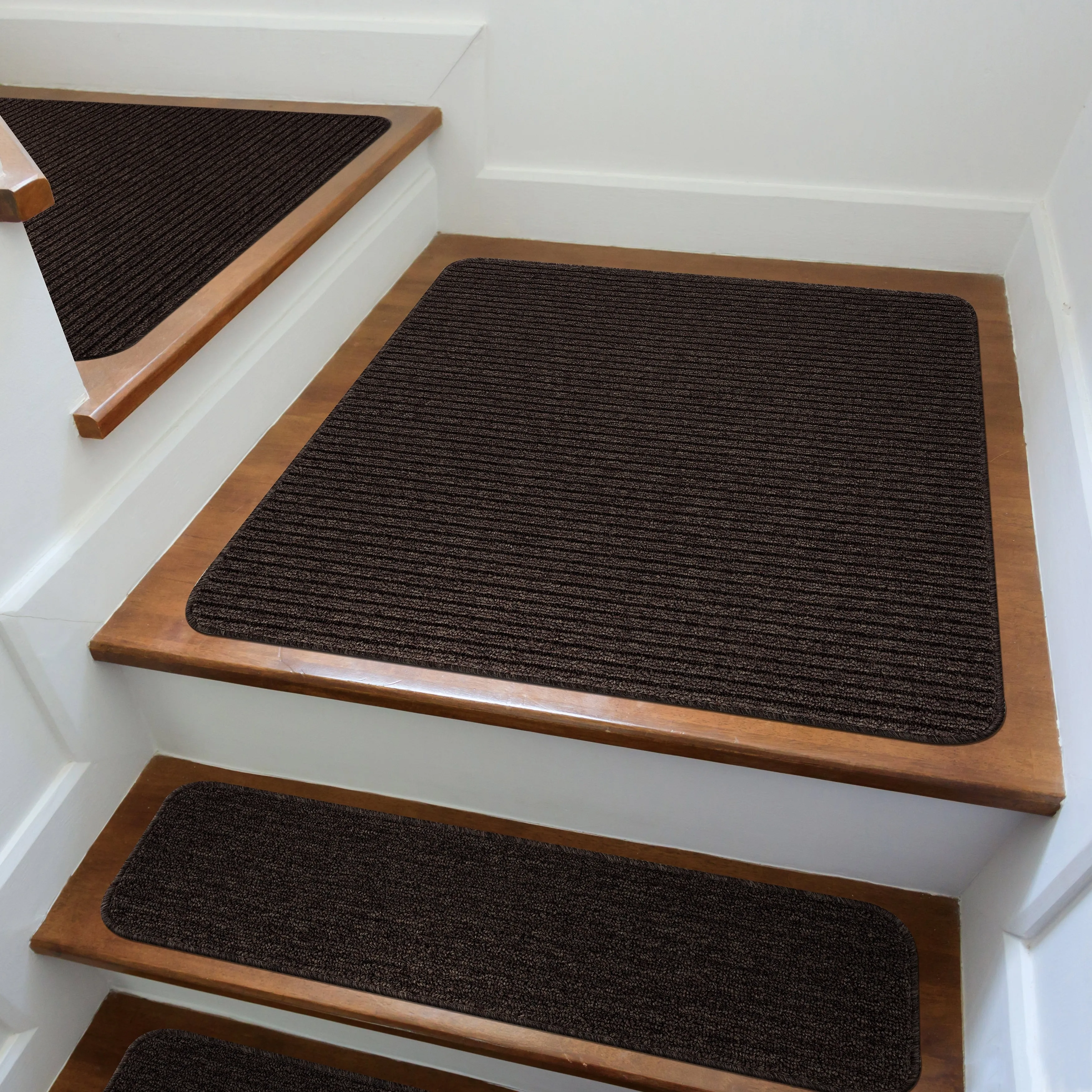 Beverly Rug Non Slip Stair Treads. Matching Landing Rug. Washable Runner Rug for Hallway