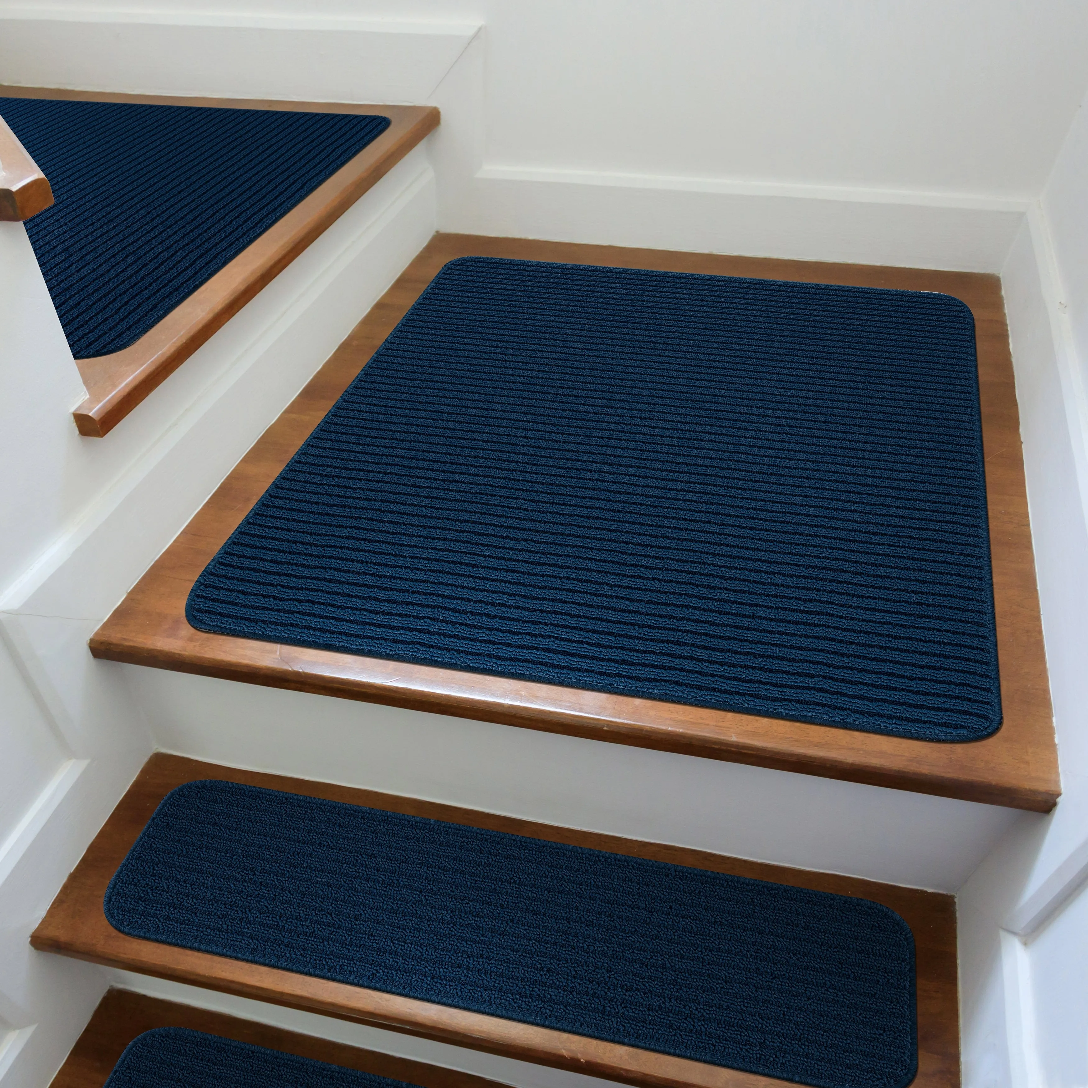 Beverly Rug Non Slip Stair Treads. Matching Landing Rug. Washable Runner Rug for Hallway