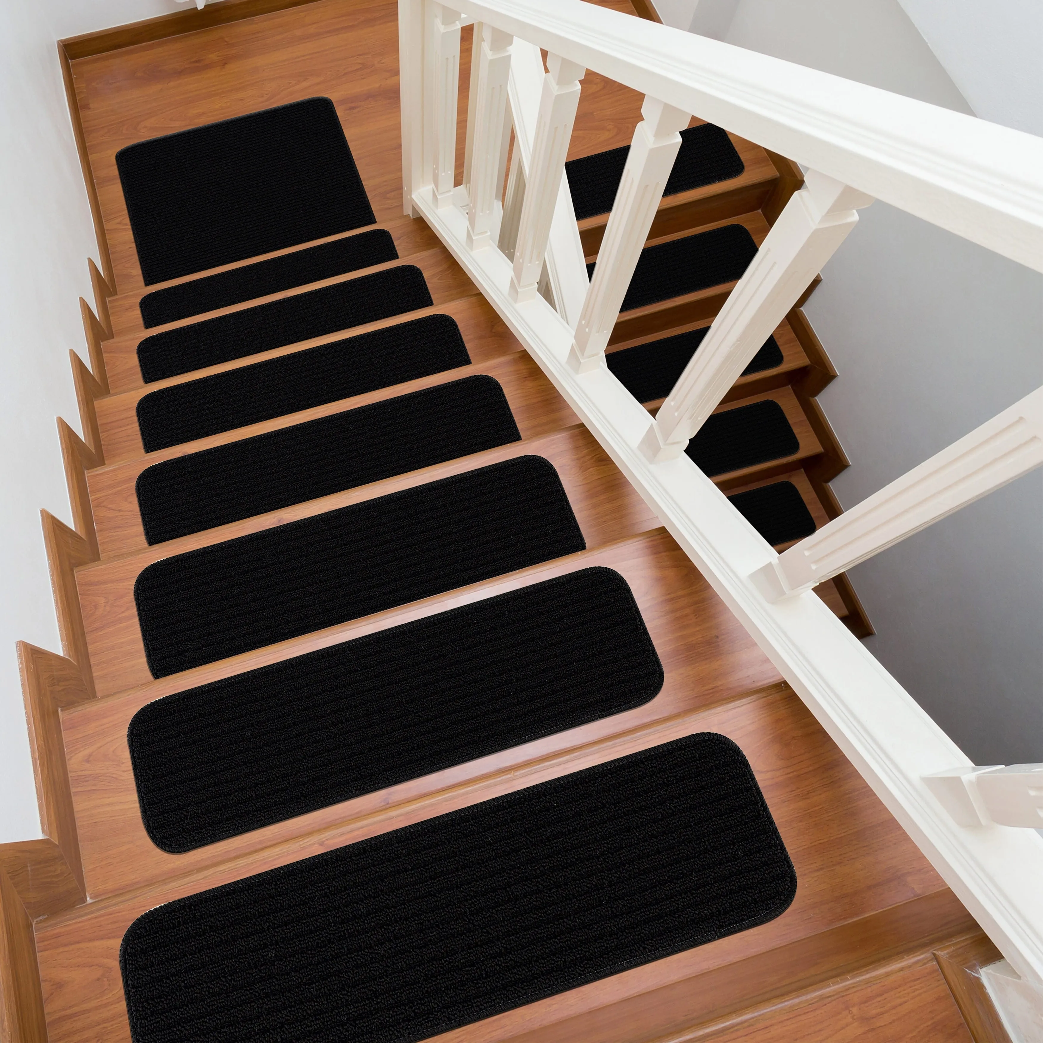 Beverly Rug Non Slip Stair Treads. Matching Landing Rug. Washable Runner Rug for Hallway