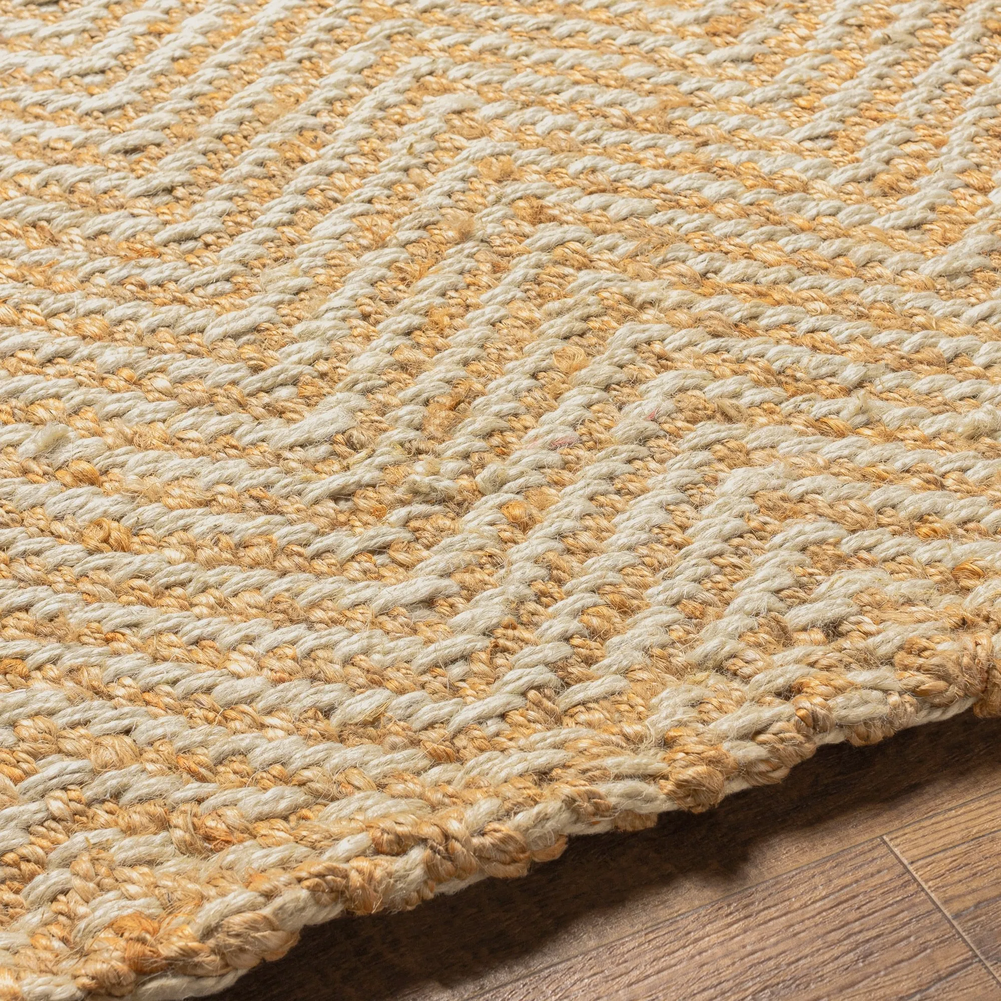 Binitae Handmade Bohemian Jute Area Rug
