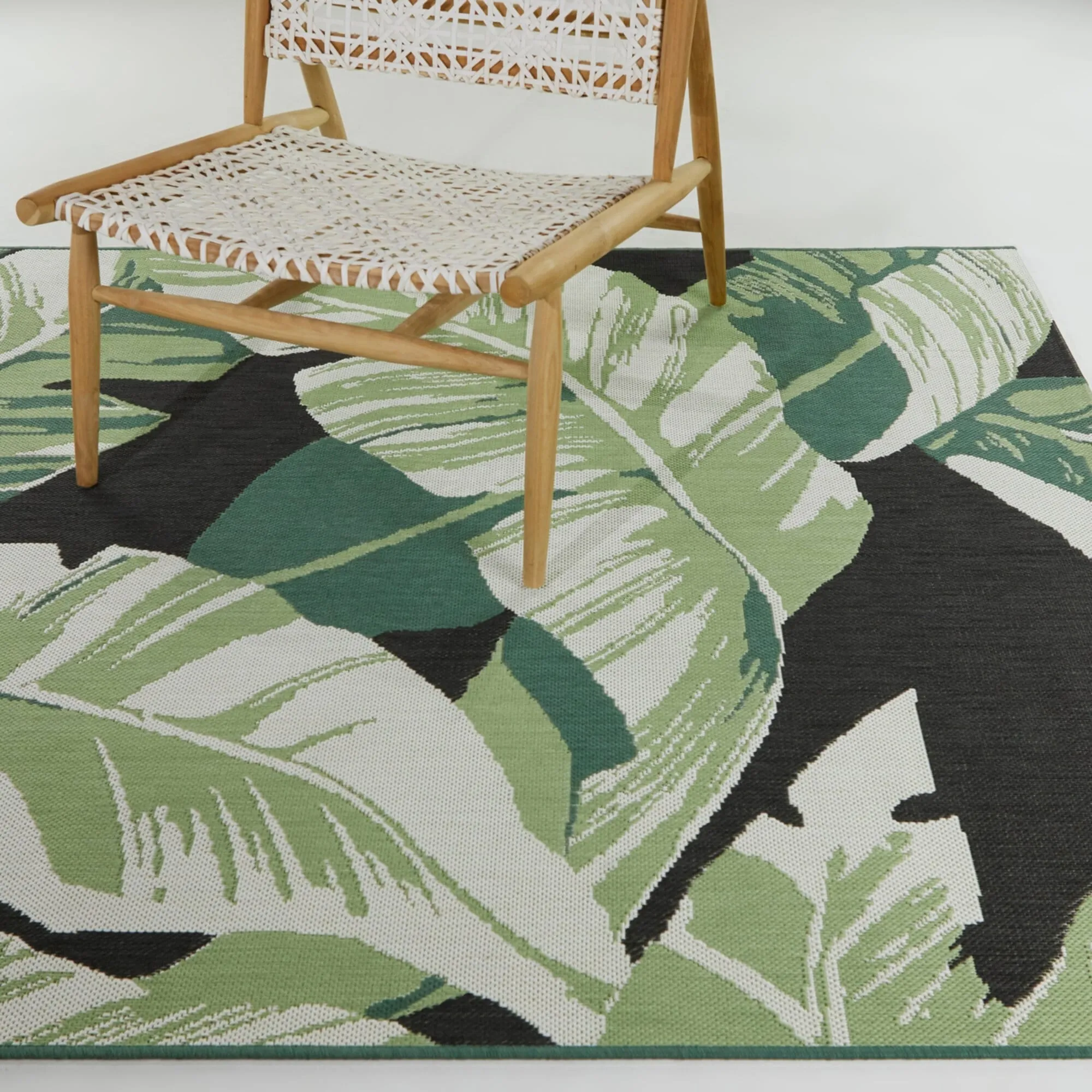 Bissen Botanical Palm Leaf Indoor/Outdoor Area Rug