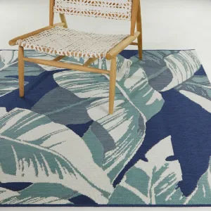 Bissen Botanical Palm Leaf Indoor/Outdoor Area Rug