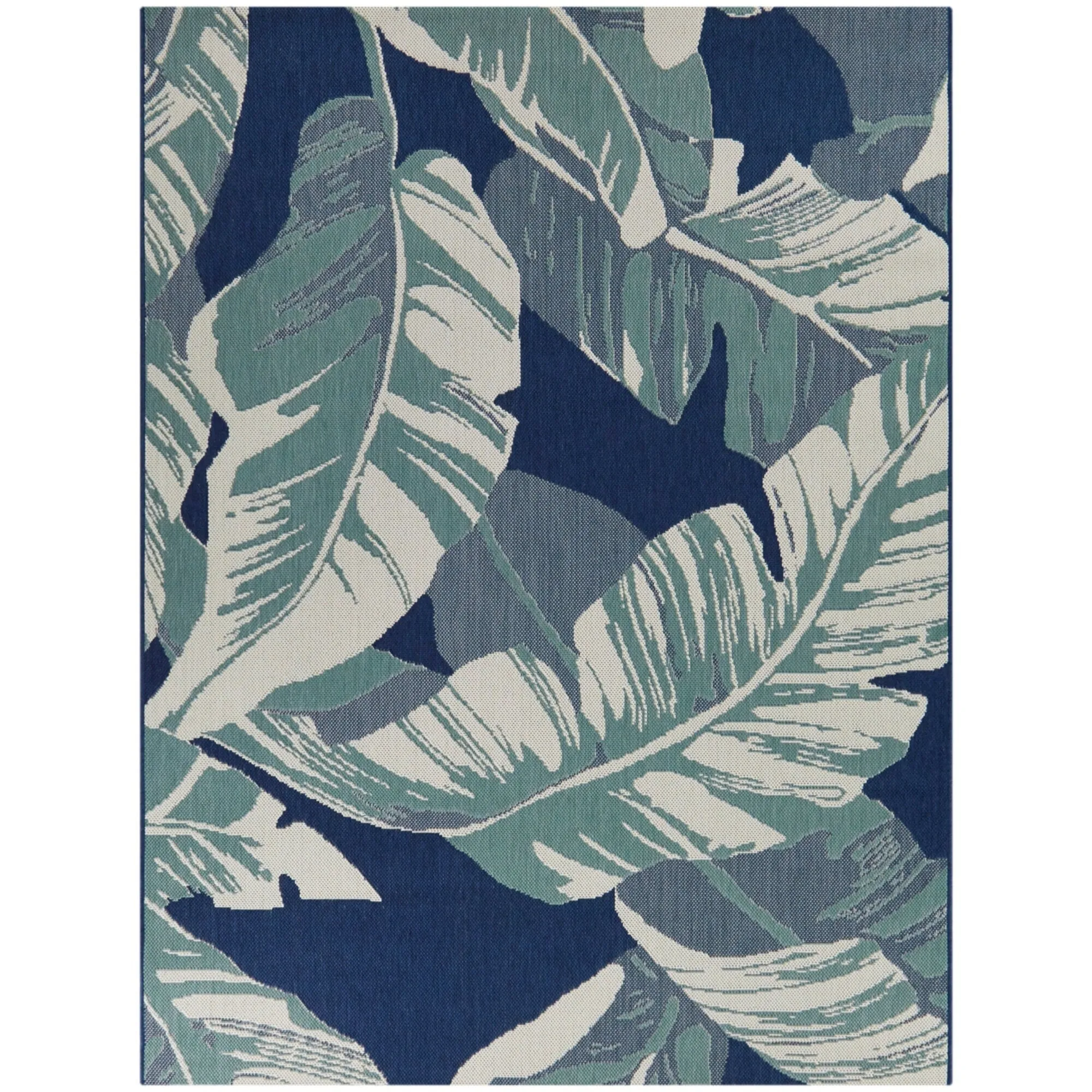 Bissen Botanical Palm Leaf Indoor/Outdoor Area Rug